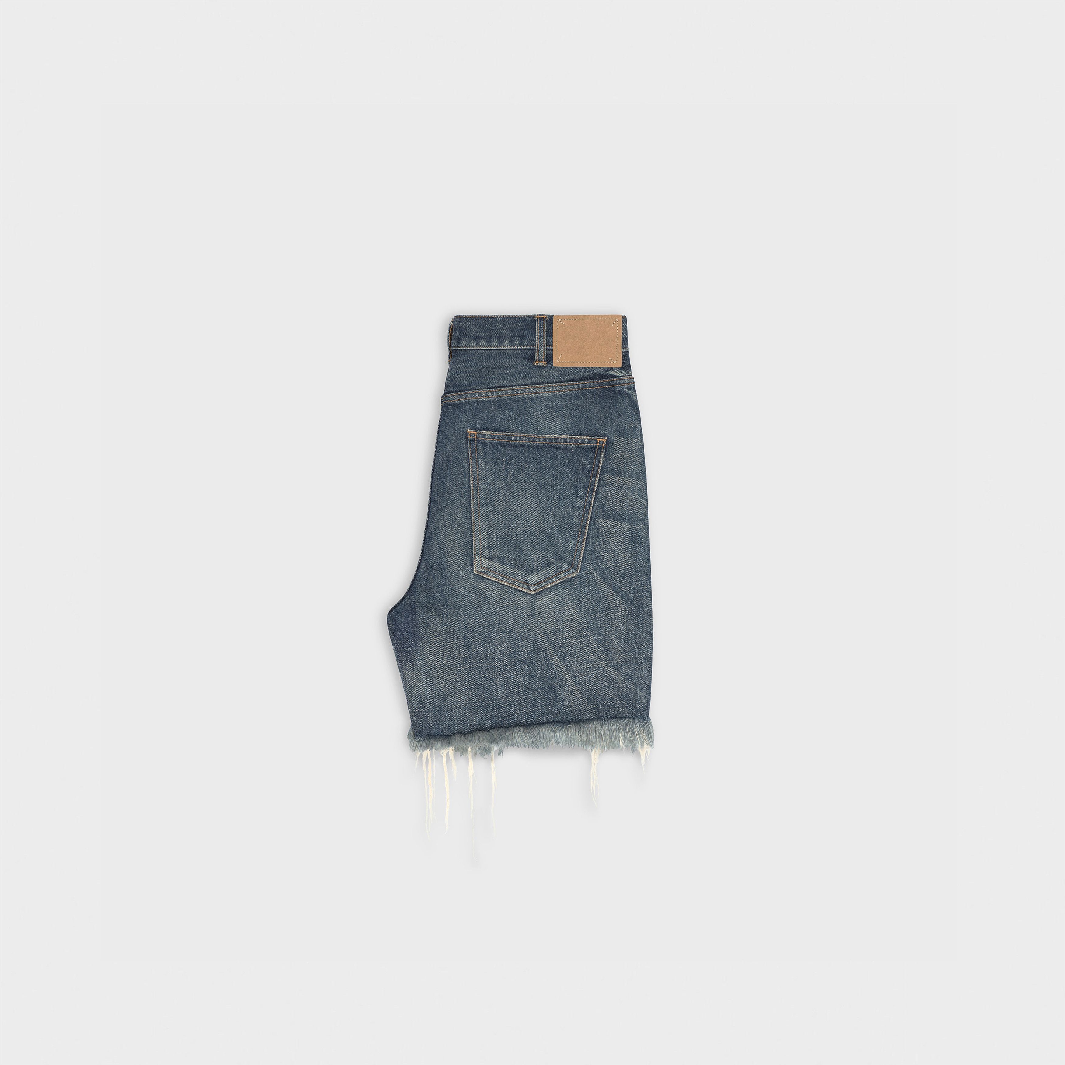 Celine o1w1db11124 Bermuda-Skate Pant in Blue Size US 27 - 2 Thumbnail