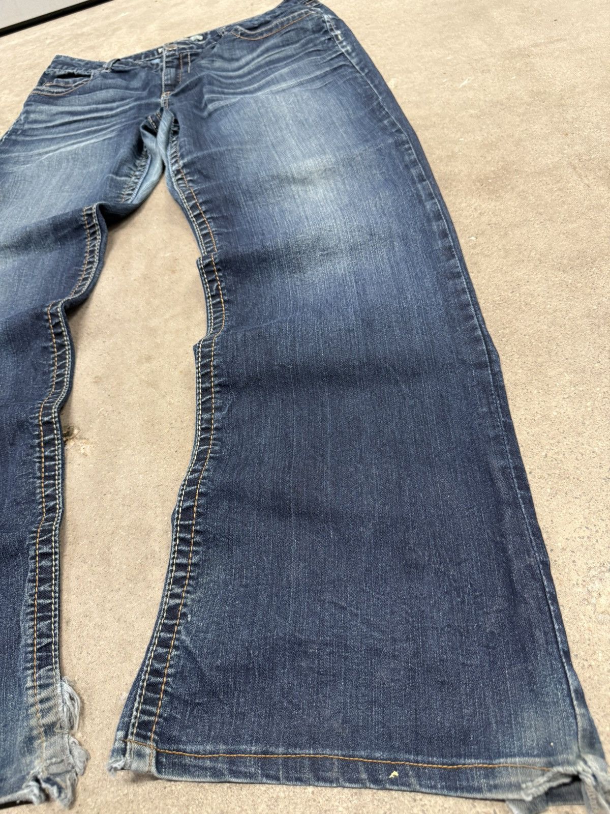 パンツ archive grunge crashed denim pants y2k パンツ archive grunge crashed denim pants y2k - パンツ