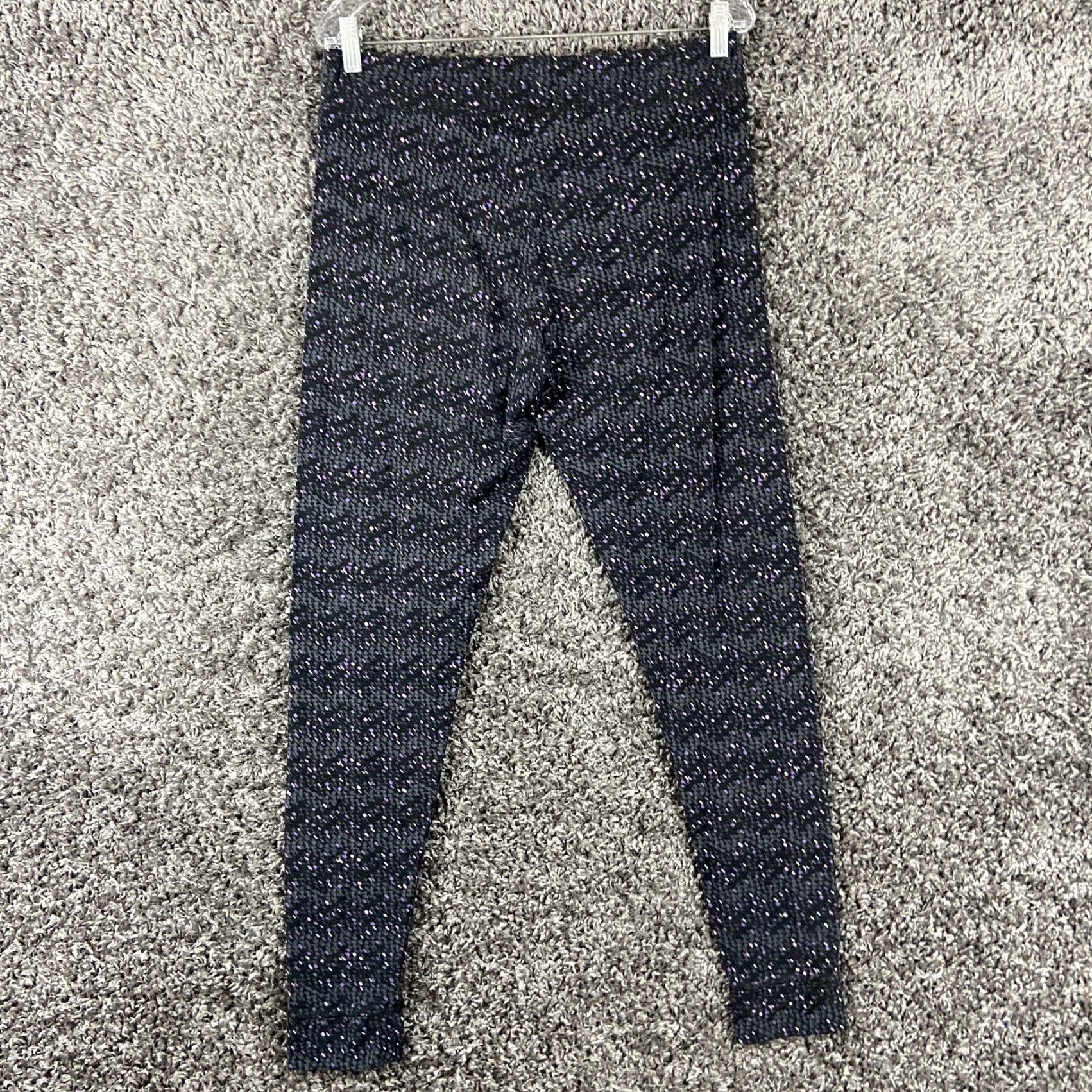 Vintage CUDDL DUDS Pajama Pants Women’s Large Black Purple Pattern Size 36" / US 14 / IT 50 - 8 Thumbnail