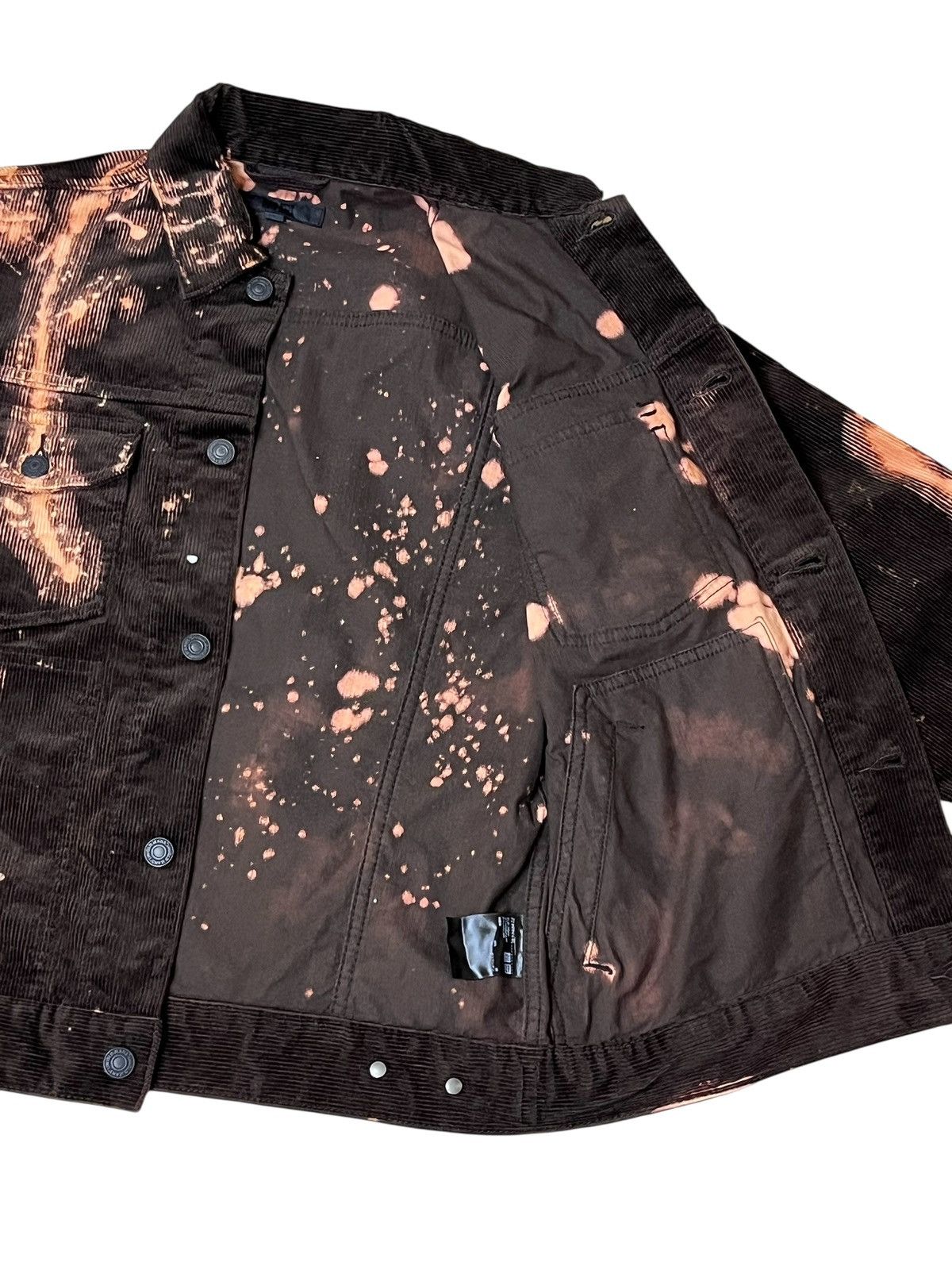 Japanese Brand UNIQLO acid washed punk rock&roll trucker corduroy jackets Size US S / EU 44-46 / 1 - 4 Thumbnail