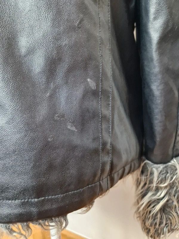 Japanese Brand Vintage faux fur leather jacket Avant garde y2k japan Size L / US 10 / IT 46 - 5 Thumbnail