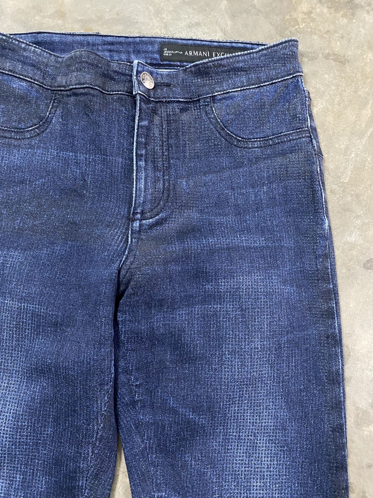 Armani Exchange Armani Exchange J12 Legging Lift Up Wax Blink Jeans @245 Size 27" / US 4 / IT 40 - 7 Thumbnail