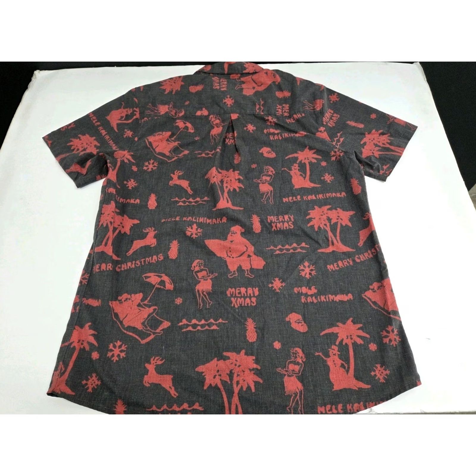 O'Neill O'Neill Hawaiian Xmas Shirt L Classic Fit Button Up Short Sleeve Men's Size US L / EU 52-54 / 3 - 3 Thumbnail