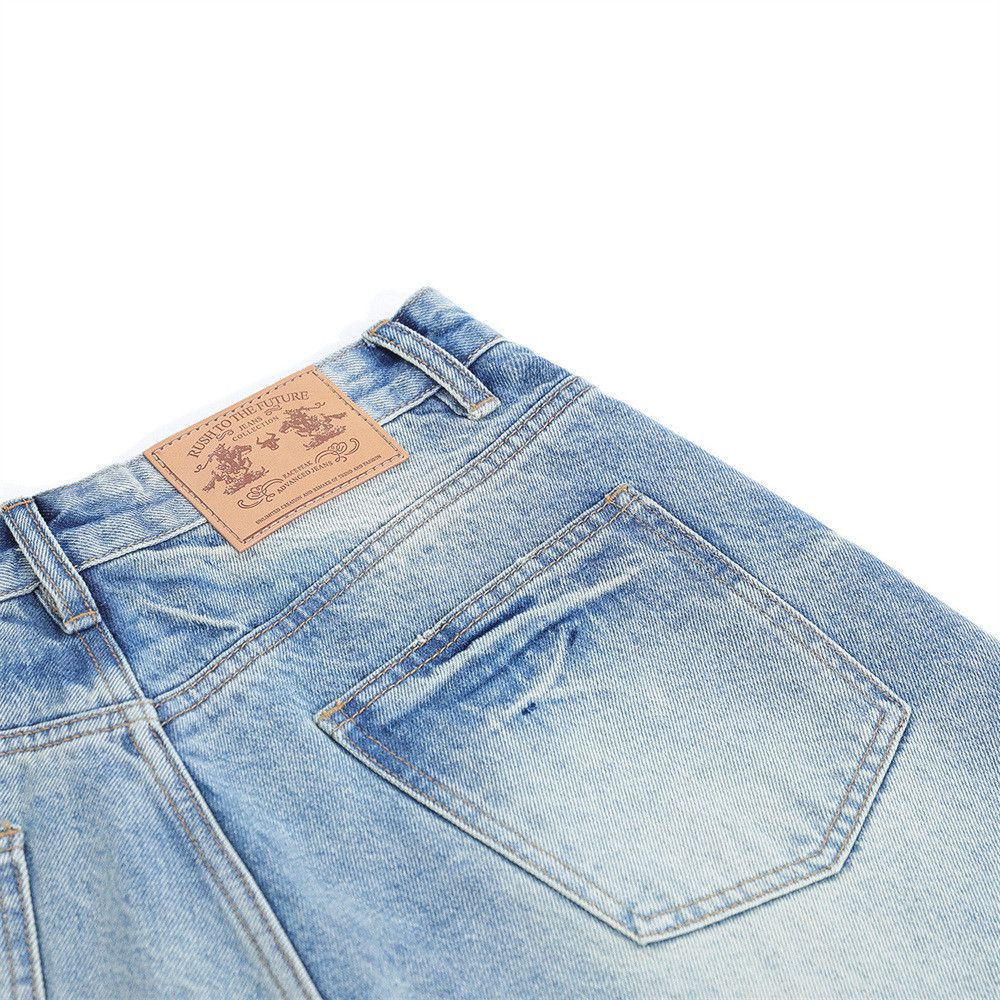 Japanese Brand Washed Ombré Casual Retro Distressed Denim Shorts Size US 32 / EU 48 - 4 Thumbnail