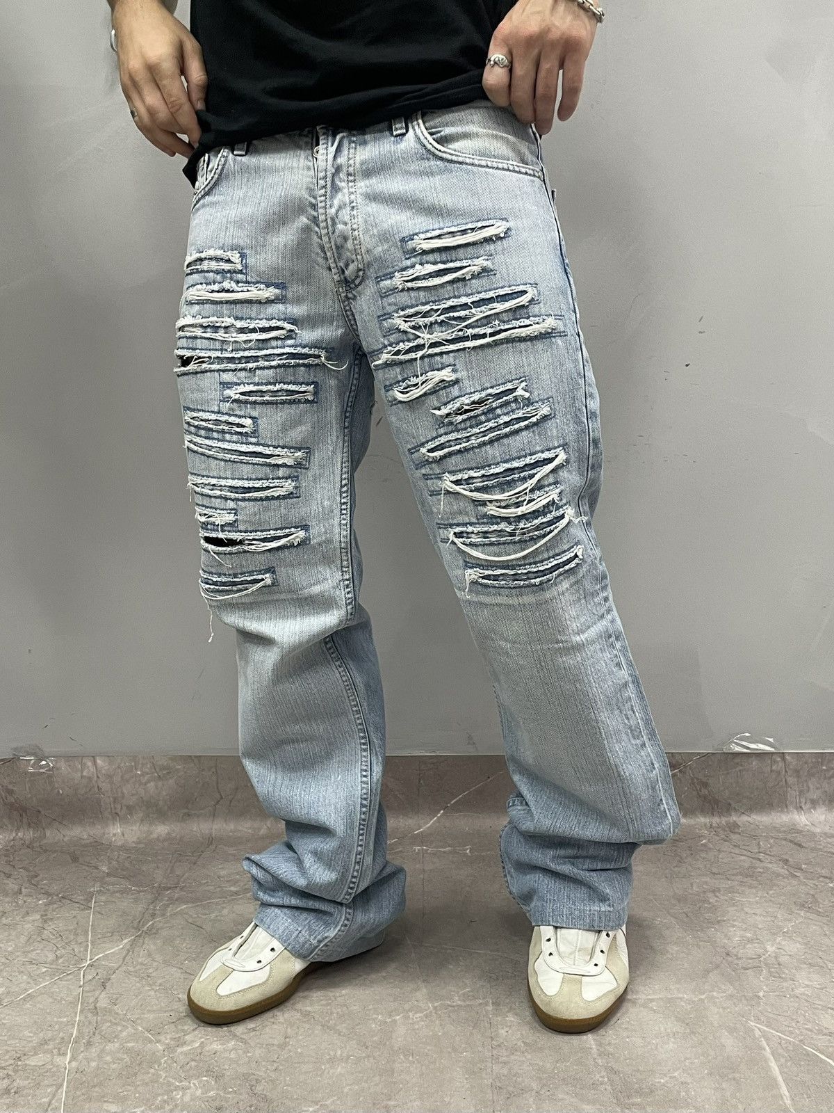 Diesel Diesel distressed jeans pants flared y2k archive hype Size US 32 / EU 48 - 5 Thumbnail