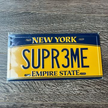 Supreme License Plate.