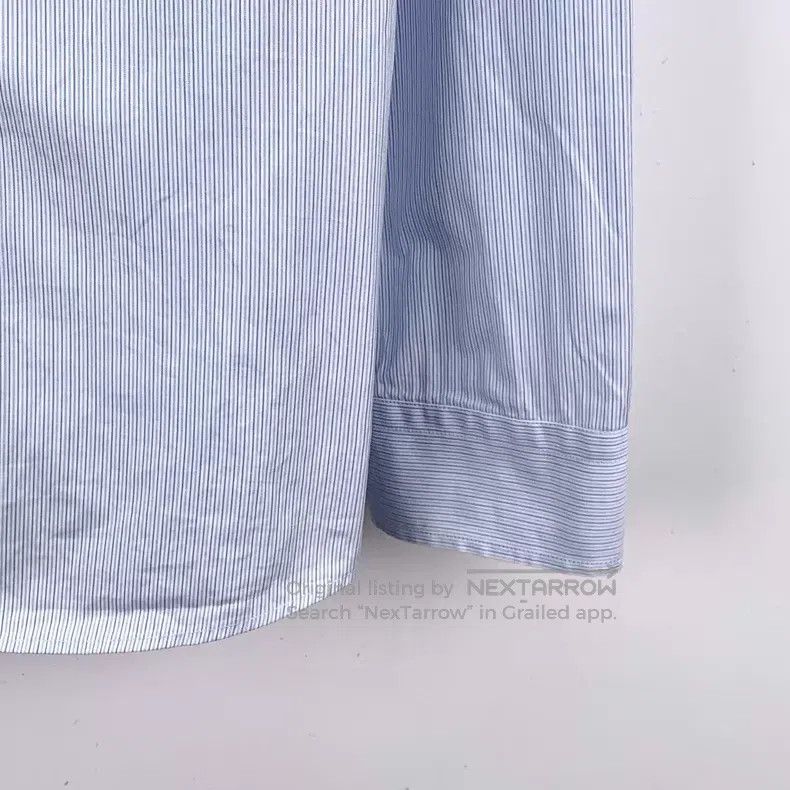 Gucci Gucci Light blue striped neckline embroidery cotton lapel Size US XXS / EU 40 - 4 Thumbnail