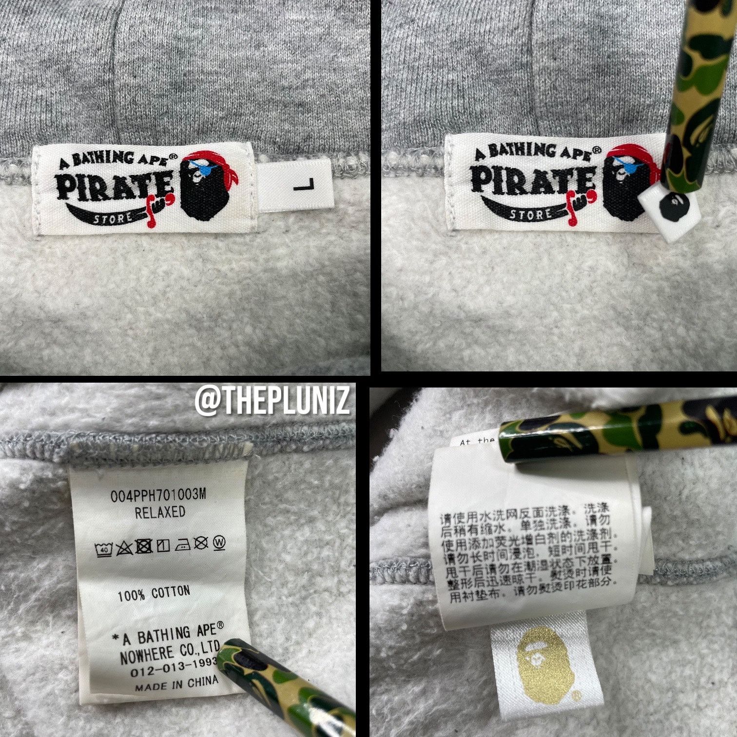 Bape BAPE Pirate Store Crossbones Pullover Hoodie Size L Size US L / EU 52-54 / 3 - 7 Thumbnail
