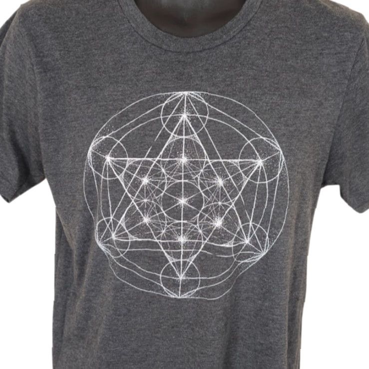 Vintage VINTAGE Metatrons Cube T Shirt Mens Size Medium Gray Sacred Geometry Archangel Soul Flower Mens Shirt Mystery Energy Spiritual Universe 2010s Size US M / EU 48-50 / 2 - 2 Thumbnail