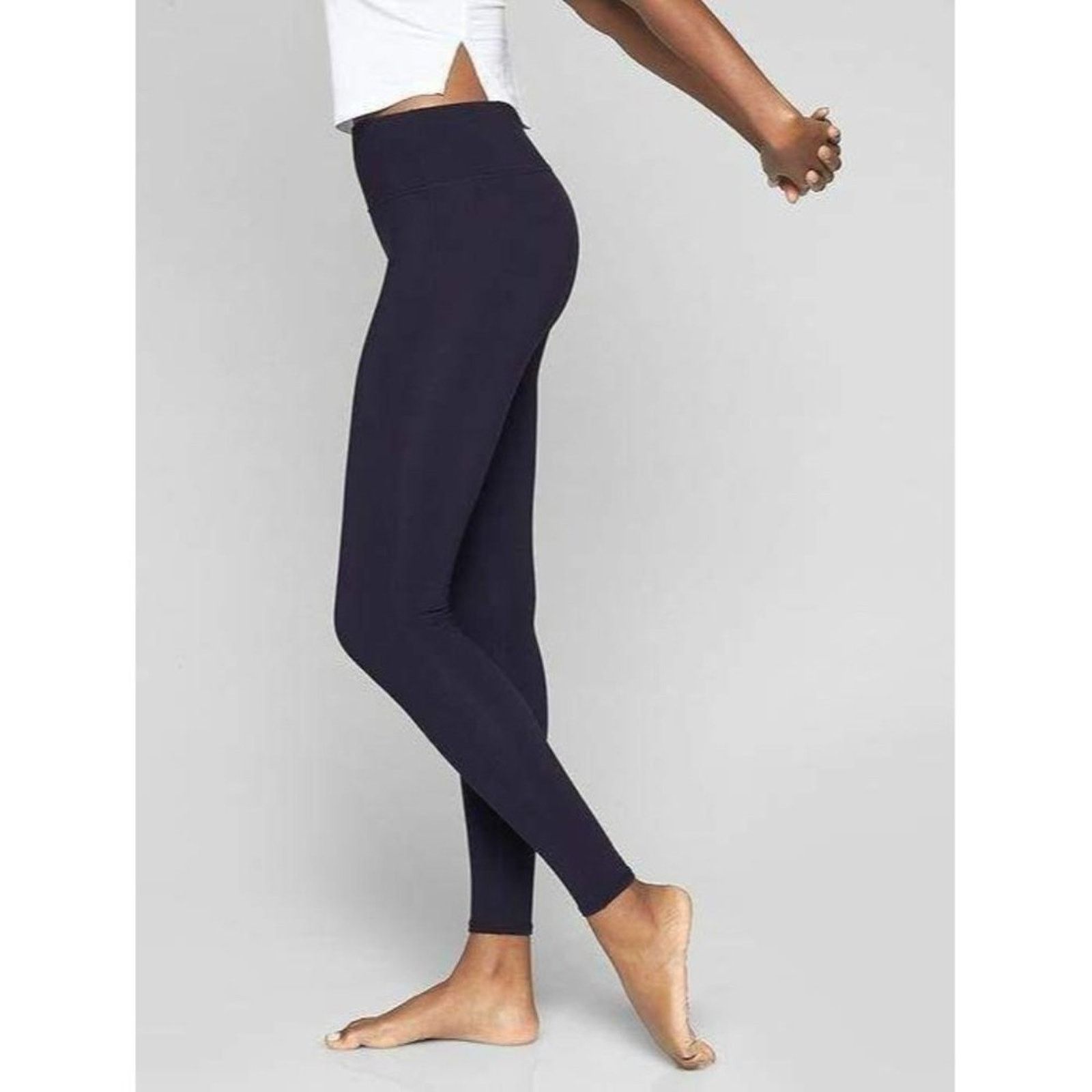 Athleta Athleta High Rise Chaturanga Tight Solid Blue Womens Small Size 26" / US 2 / IT 38 - 5 Thumbnail