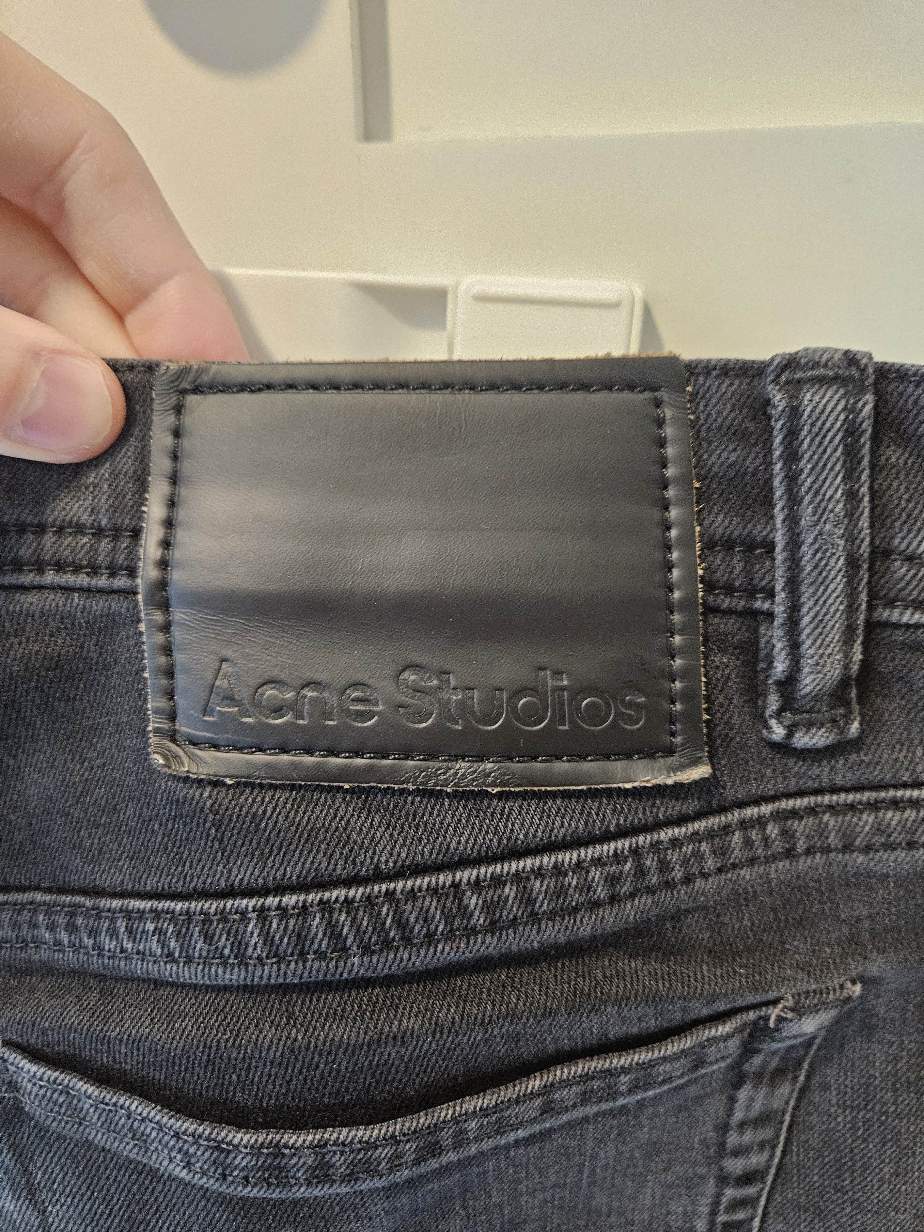 Acne Studios Black Soft Denim Straight Fit Jeans Size US 32 / EU 48 - 6 Thumbnail