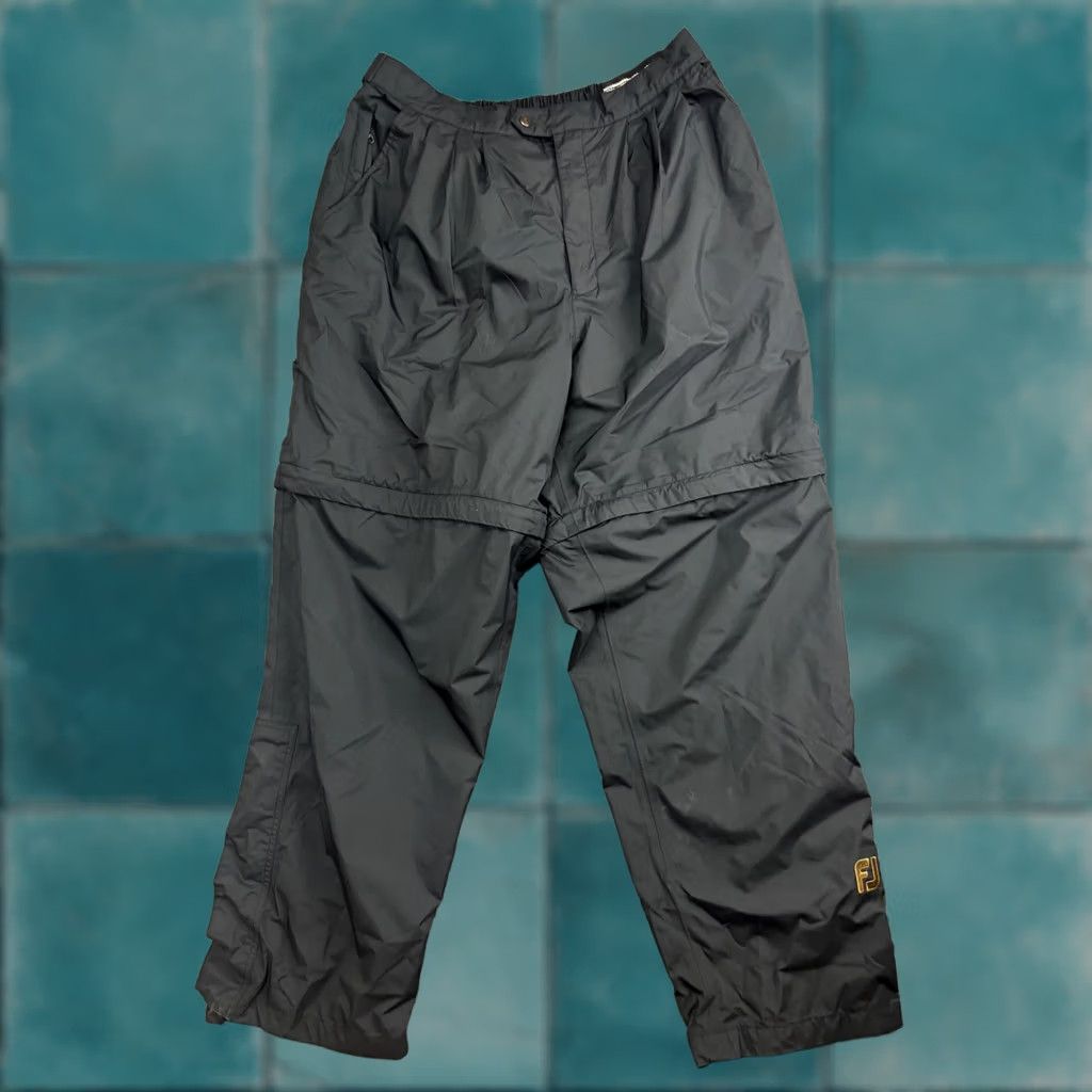 Footjoy FootJoy DryJoys Waterproof Rain Pants Mens XL Black Convertible Zip-Off Leg Golf Pants Size US 36 / EU 52 - 1 Thumbnail
