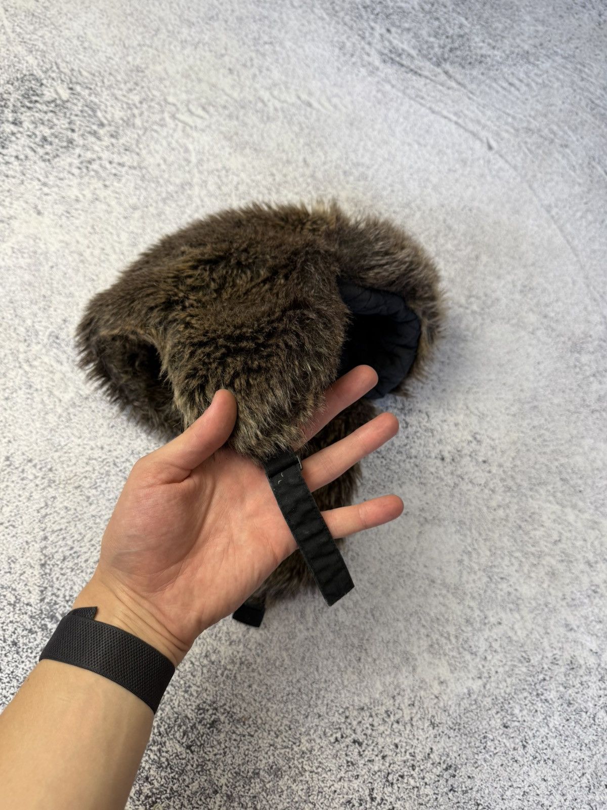 Vintage Ushanka Trapper Hat Furry Mohair Fuzzy Fur Hat Y2K 90s rare Size ONE SIZE - 8 Thumbnail