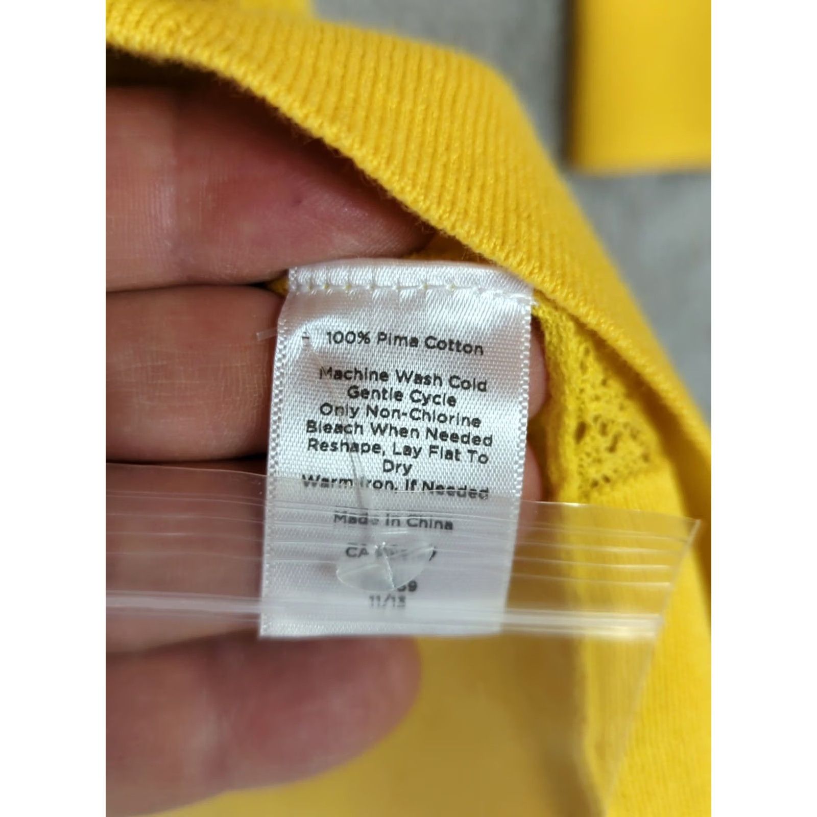 Talbots Talbots Cardigan Sweater L Petite Yellow Open-Knit 3/4 Sleeve Button Cotton Lightwight Lightweight Spring Summer Women Mens? Size L / US 10 / IT 46 - 3 Thumbnail