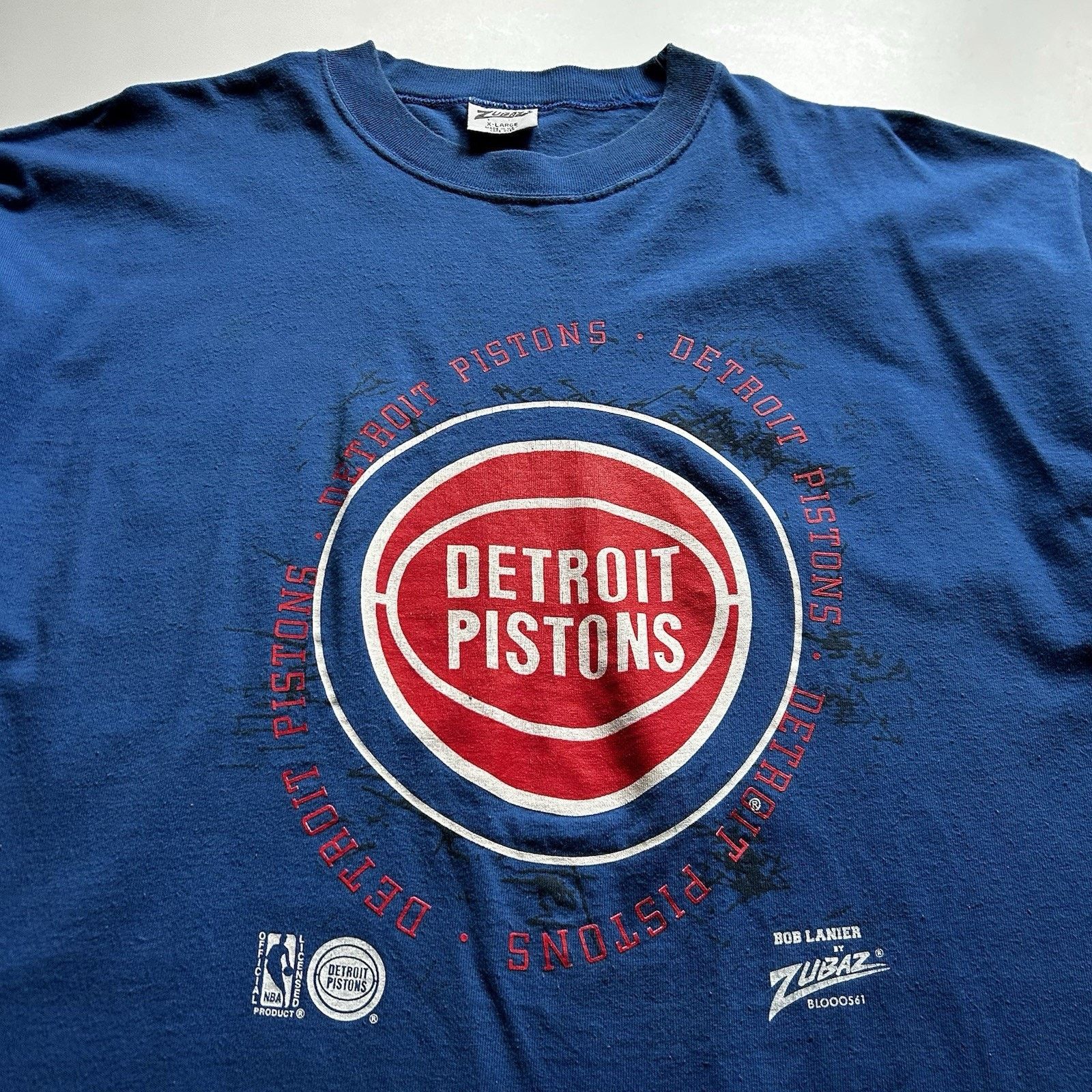 NBA Vintage 90s NBA Detroit Pistons T-Shirt XL Zubaz Basketball Size US XL / EU 56 / 4 - 2 Thumbnail