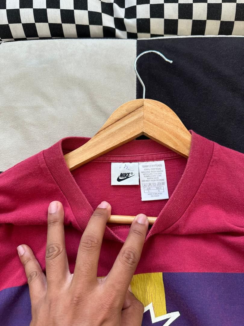 Nike × Vintage VINTAGE NIKE SWOOSH MAROON Size US L / EU 52-54 / 3 - 3 Thumbnail