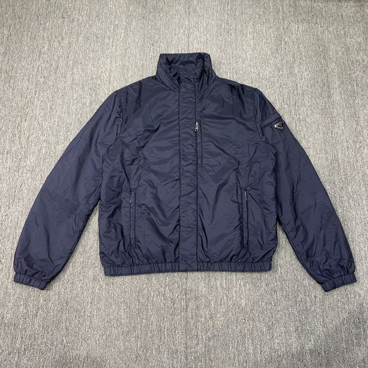 Prada Prada Nylon Cotton Blue Heavy Coat 43 Men Size US L / EU 52-54 / 3 - 1 Thumbnail