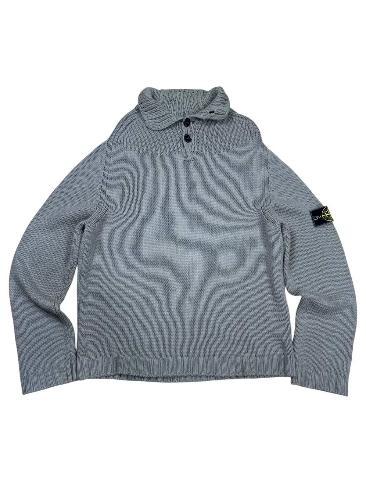 Stone Island VINTAGE 90s STONE ISLAND CHENILLE KNIT Size US XL / EU 56 / 4 - 3 Thumbnail