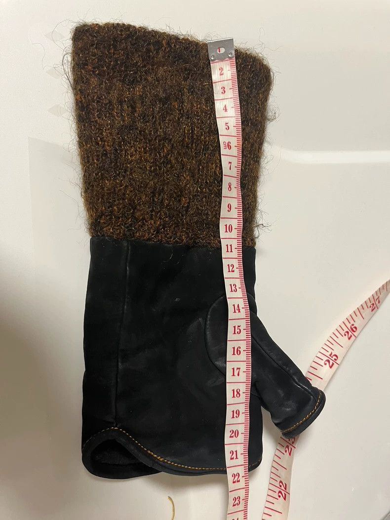 Vivienne Westwood Vivienne Westwood Leather Knit Gloves Size ONE SIZE - 5 Thumbnail