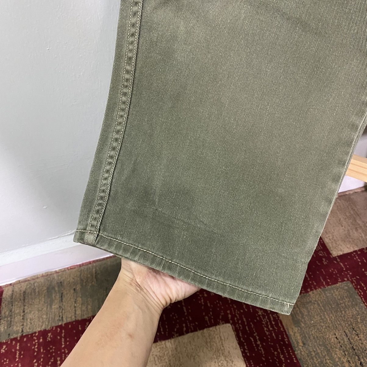Vans Vans Vintage 90s Baggy Loose Fit Denim Jeans Olive Green Size US 31 - 6 Thumbnail
