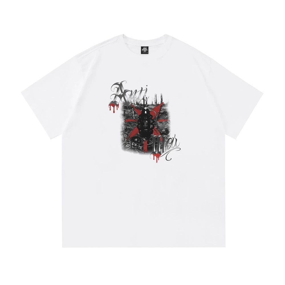 Vintage Men's loose casual retro trendy printed cotton T-shirt Size US M / EU 48-50 / 2 - 1 Thumbnail