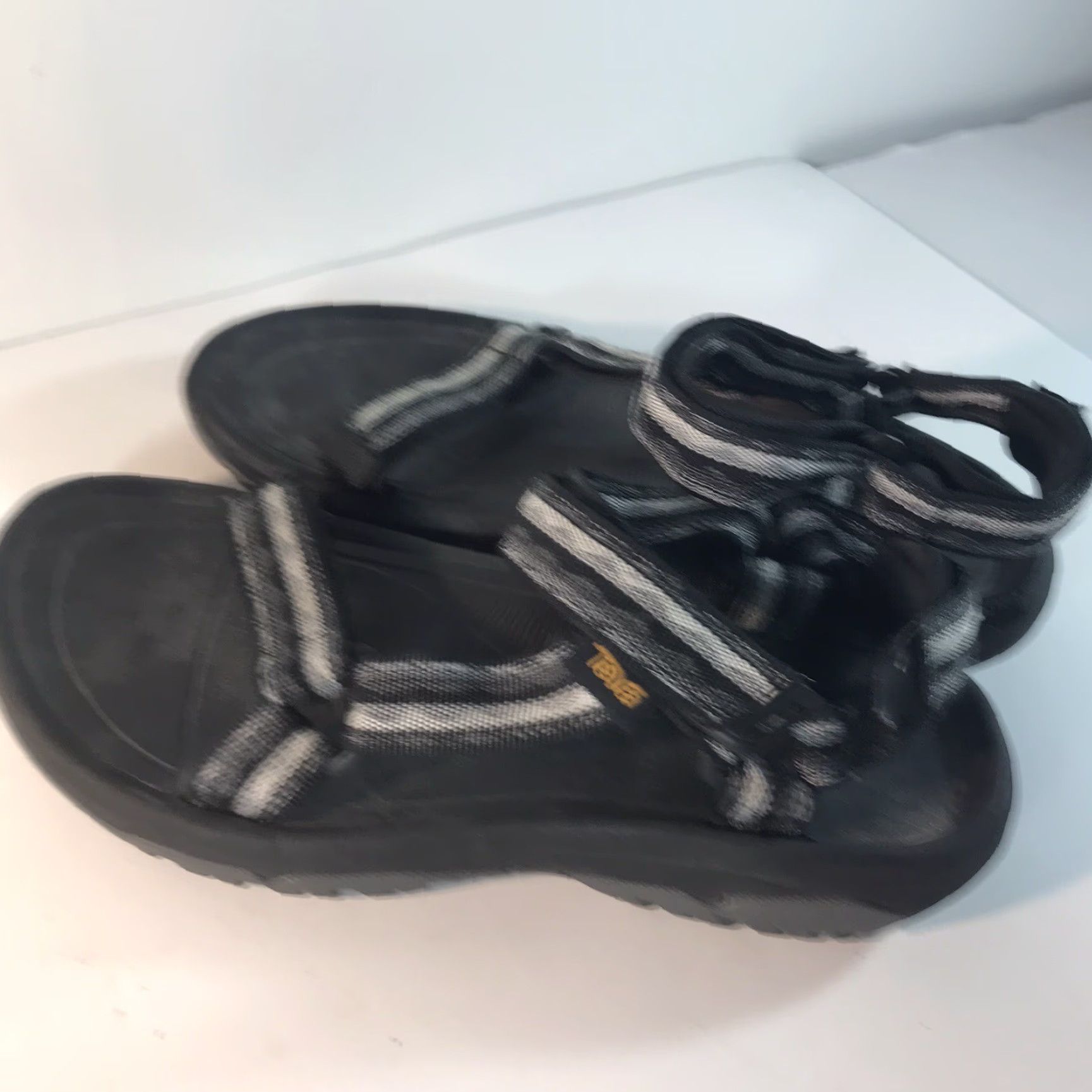 Teva Teva Sport Sandals Men's Size 9 Black Hook & Loop Strap Outdoor Casual Travel Size ONE SIZE - 5 Thumbnail