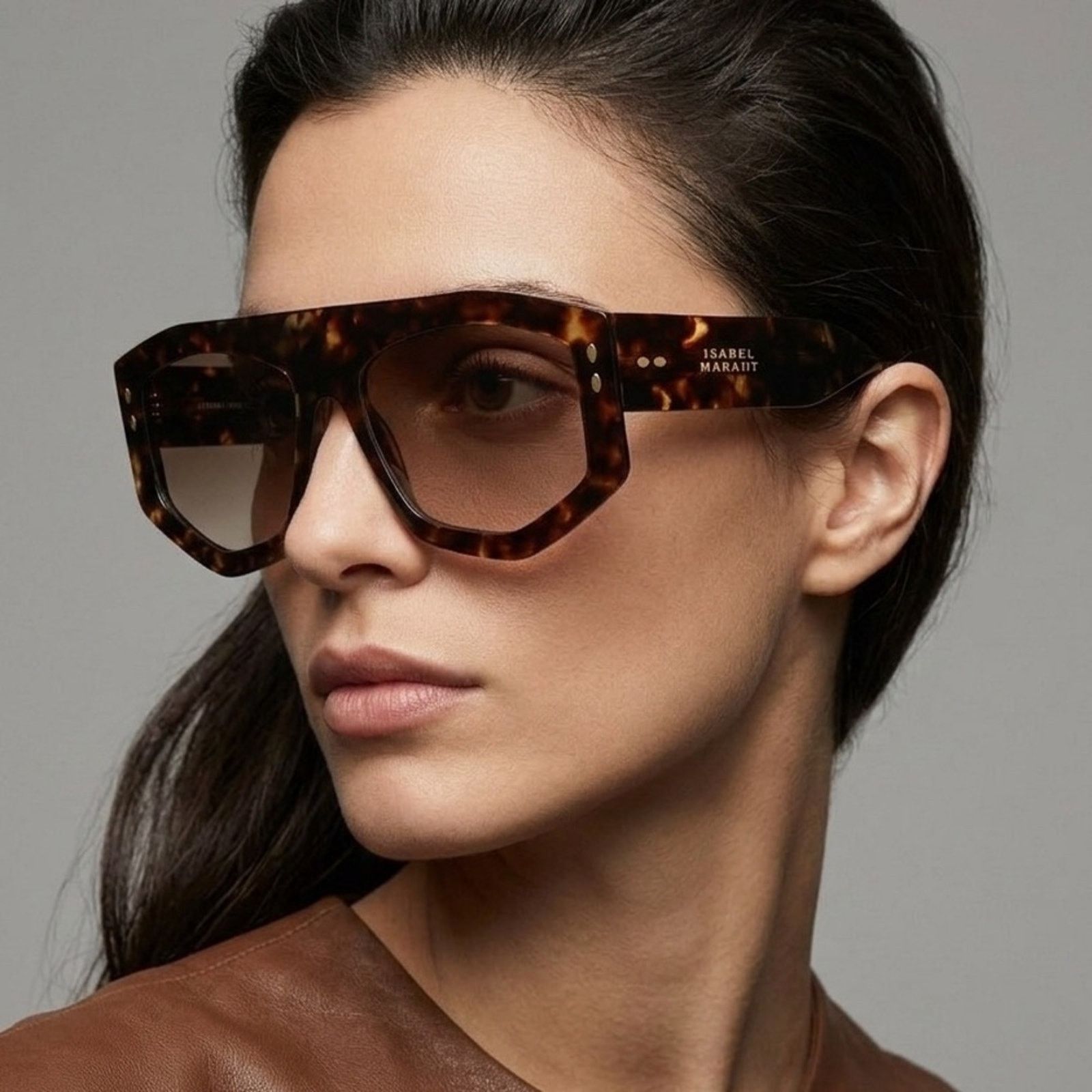 Isabel Marant New! Isabel Marant IM0154/S 086HA Brown and Gold Sunglasses Size ONE SIZE - 3 Thumbnail