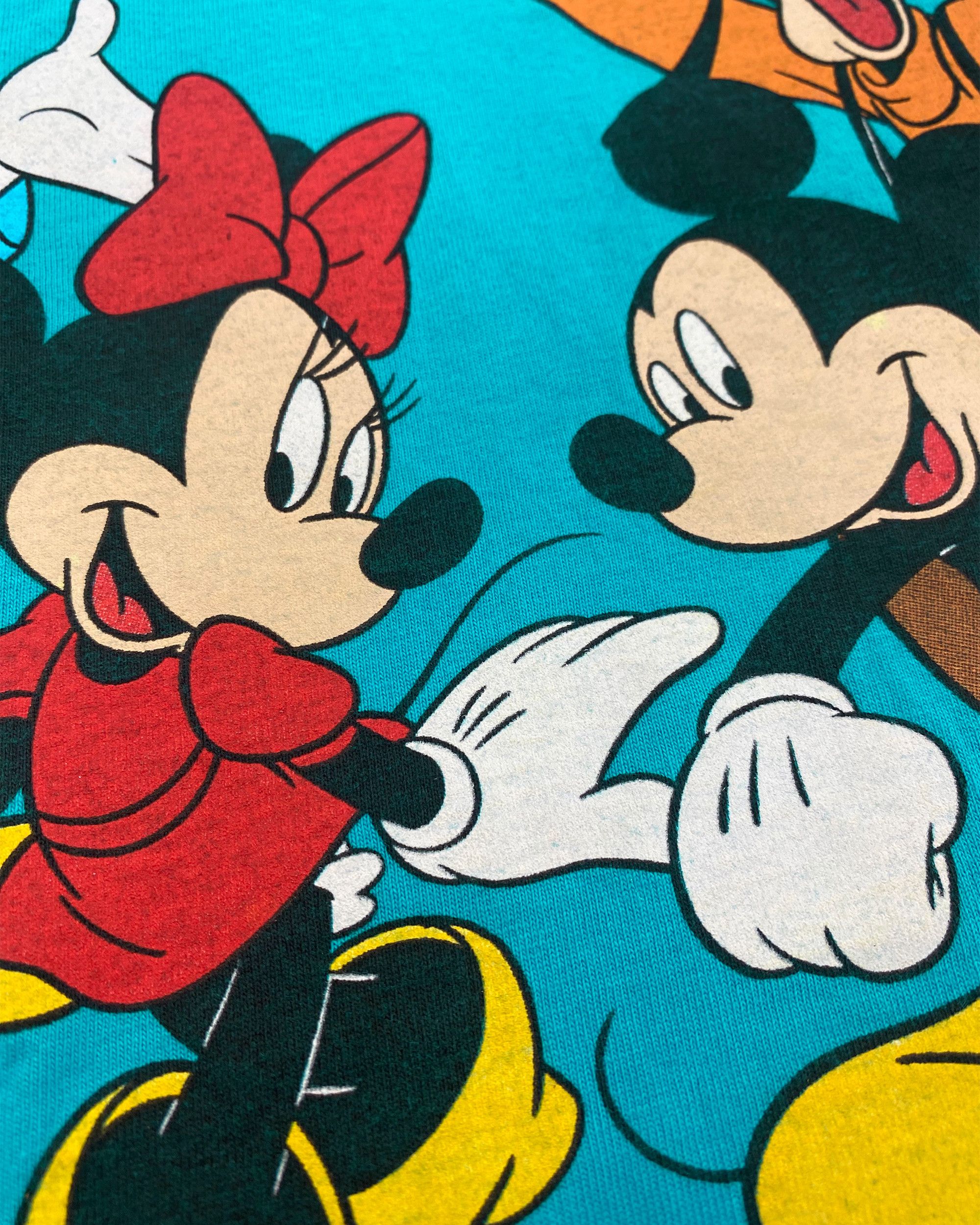 Disney × Vintage 1990s Mickey Gang Graphic T-Shirt Size US L / EU 52-54 / 3 - 6 Thumbnail