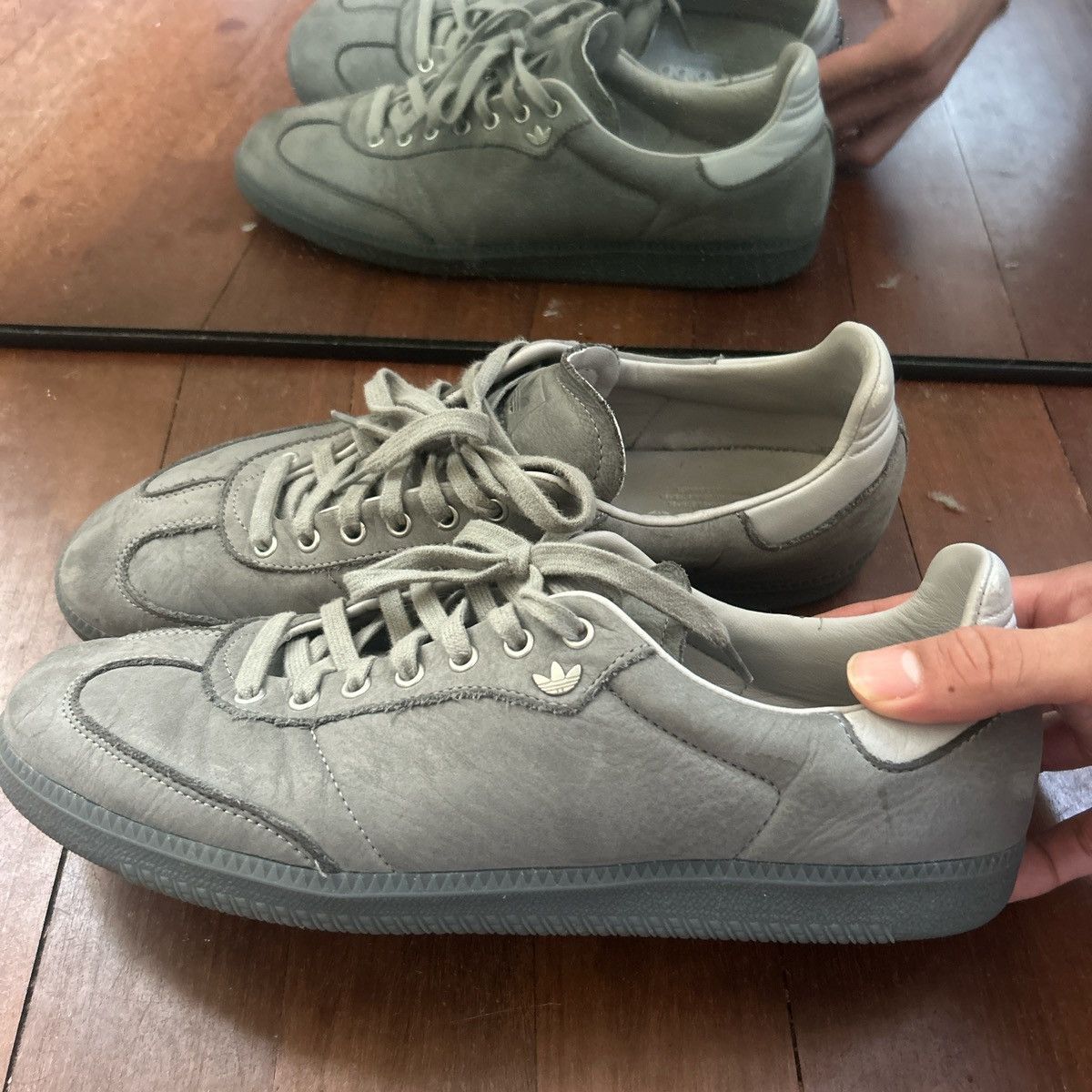 Adidas Grey Adidas Original Sambas Lux Size US 11.5 / EU 44-45 - 1 Thumbnail