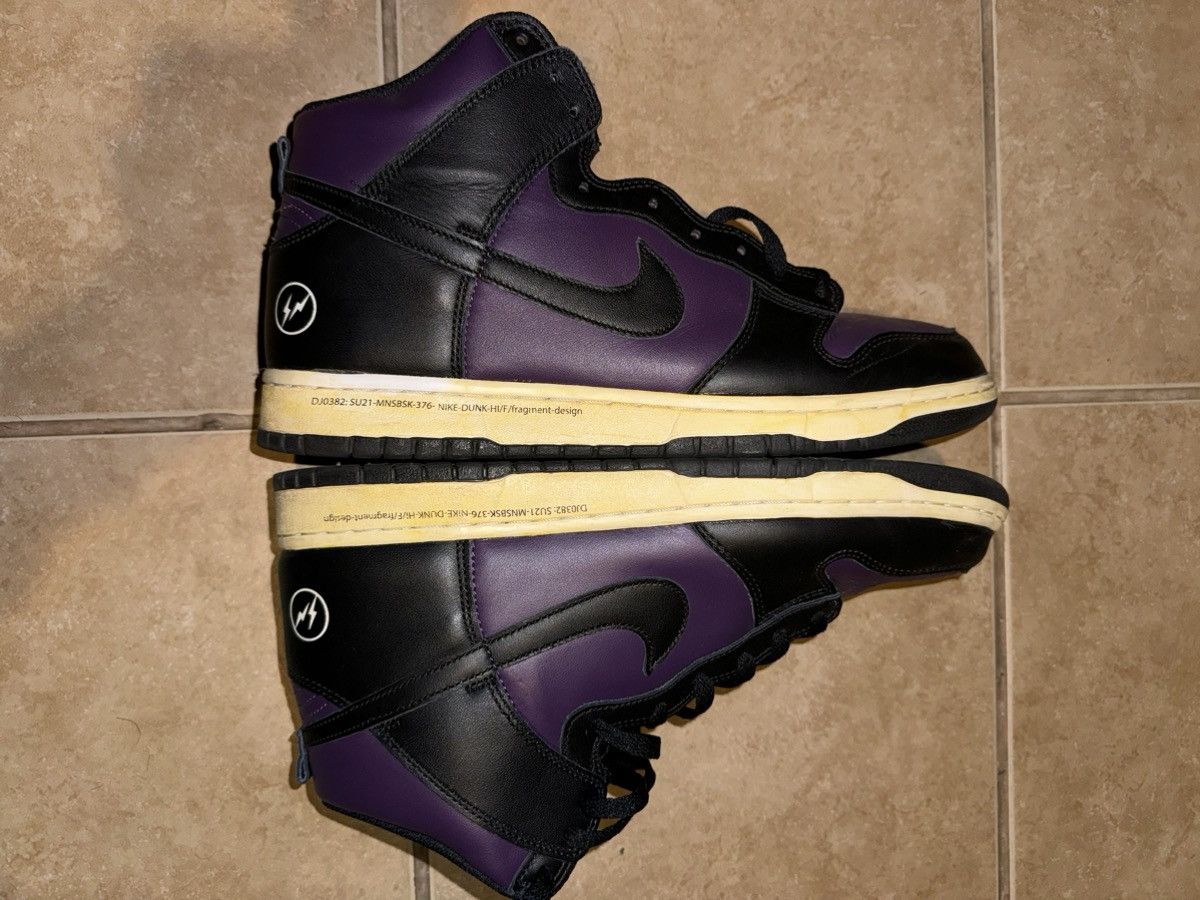 Fragment Design × Nike Nike Dunk Fragment (Sole dyed) Size US 12 / EU 45 - 2 Thumbnail