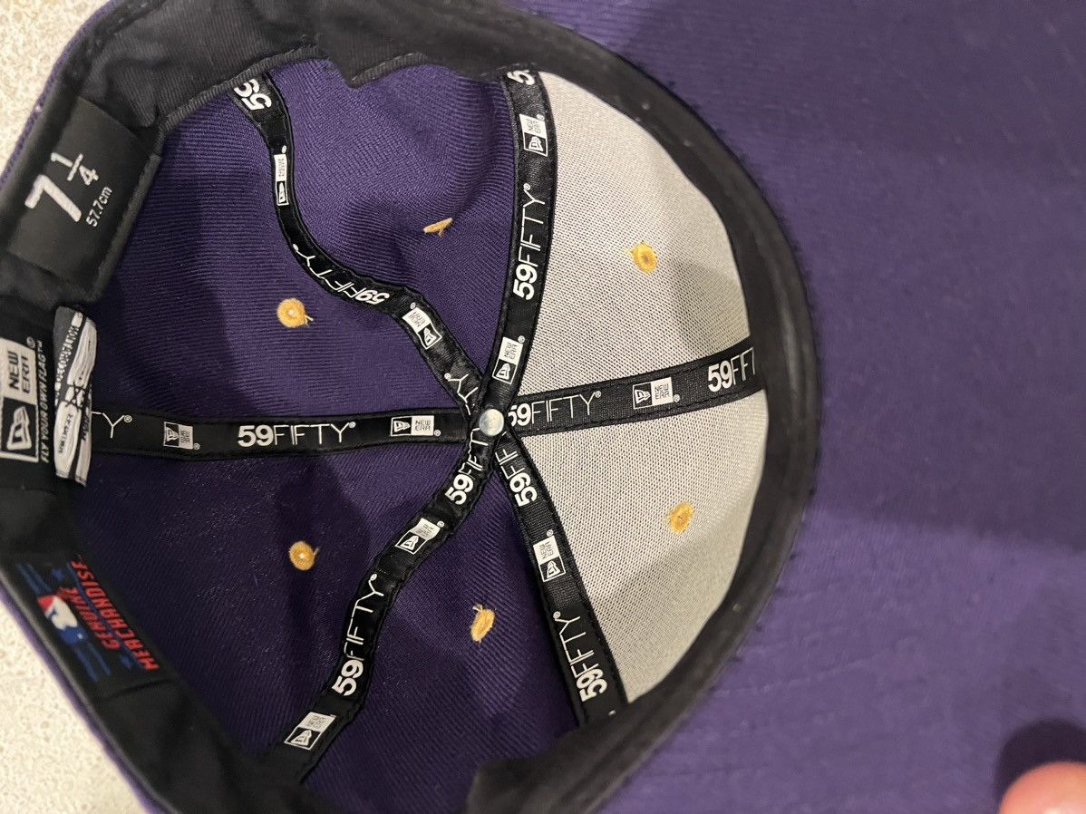 MLB × NBA × New Era LA Dodgers New Era Fitted Hat 7 1/4 Lakers Cap 59Fifty Size ONE SIZE - 4 Thumbnail