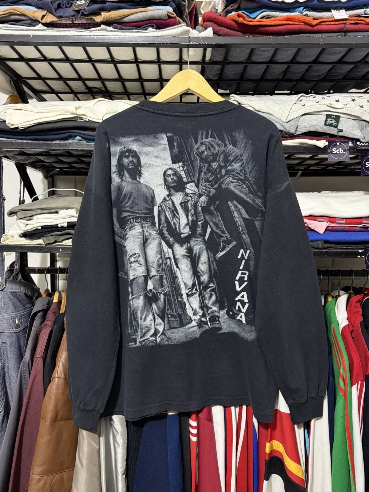 Band Tees Vintage nirvana kurt cobain 1999 long sleeve tshirt Size US XL / EU 56 / 4 - 3 Thumbnail