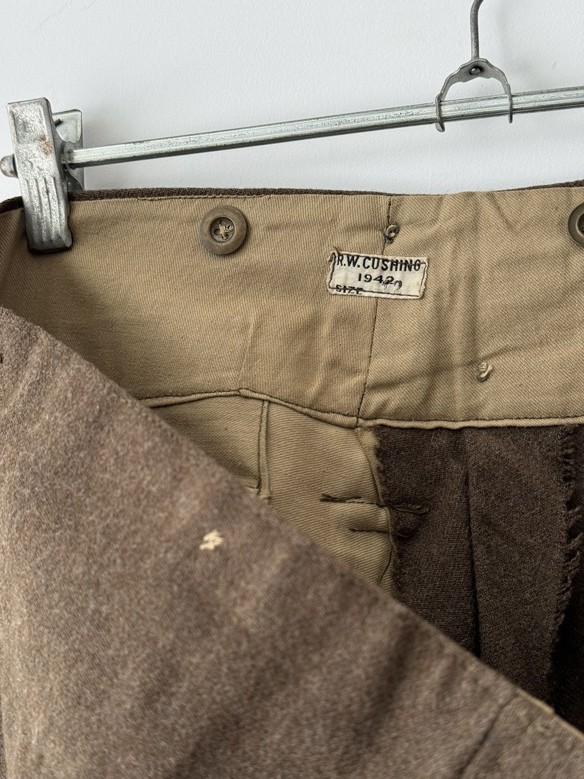 Vintage Deadstock 1942 Dated British Army 1937 Pattern BD Trousers Size US 32 / EU 48 - 4 Thumbnail