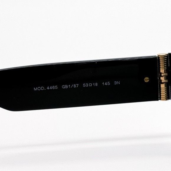 Versace NEW VERSACE VE4465 GB1/87 SQUARE MOD 4465 BLACK VE4465 GB187 Size ONE SIZE - 10 Thumbnail