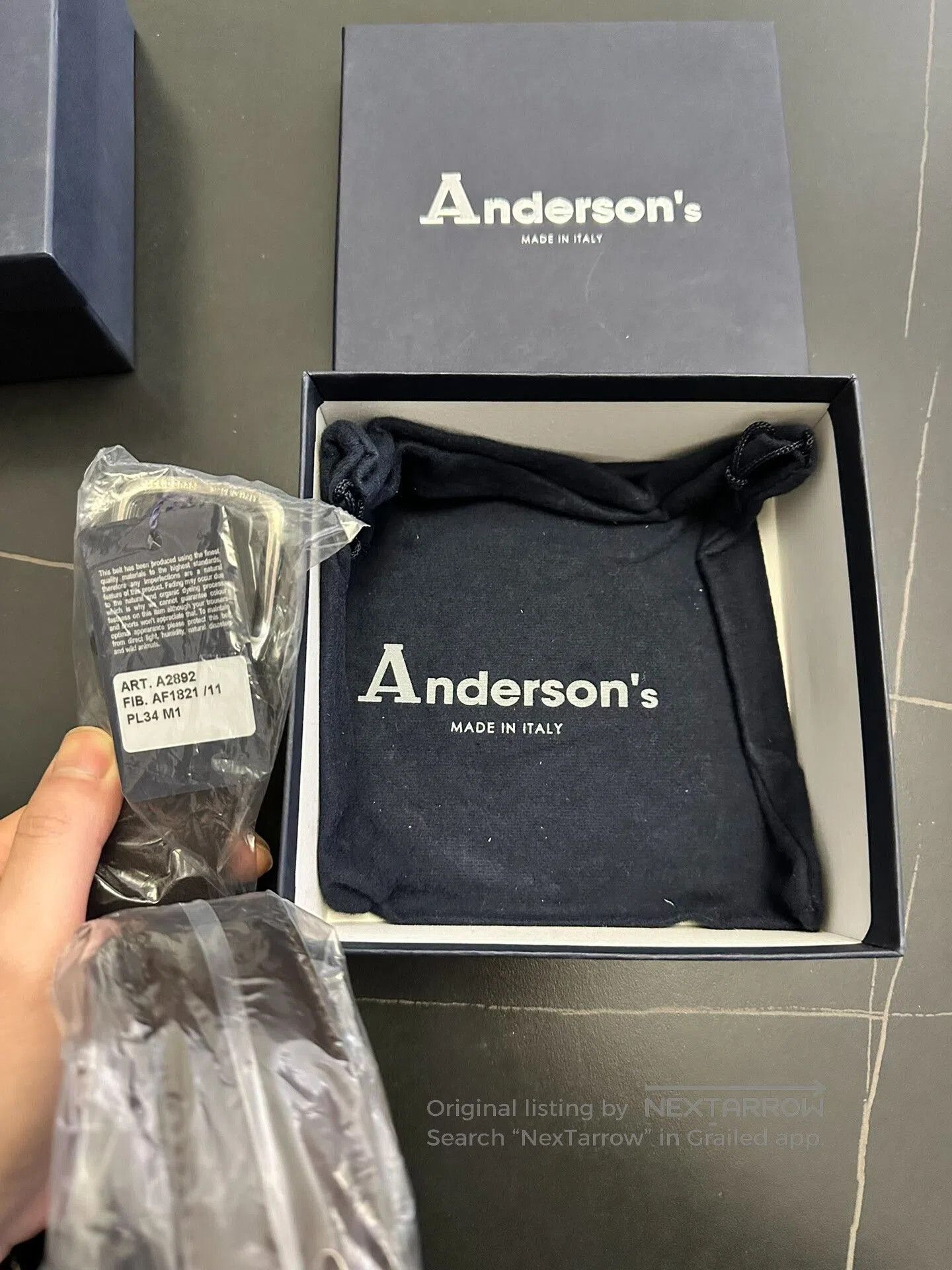 Andersons Anderson's Horween Leather Dress Belt. Size ONE SIZE - 1 Thumbnail