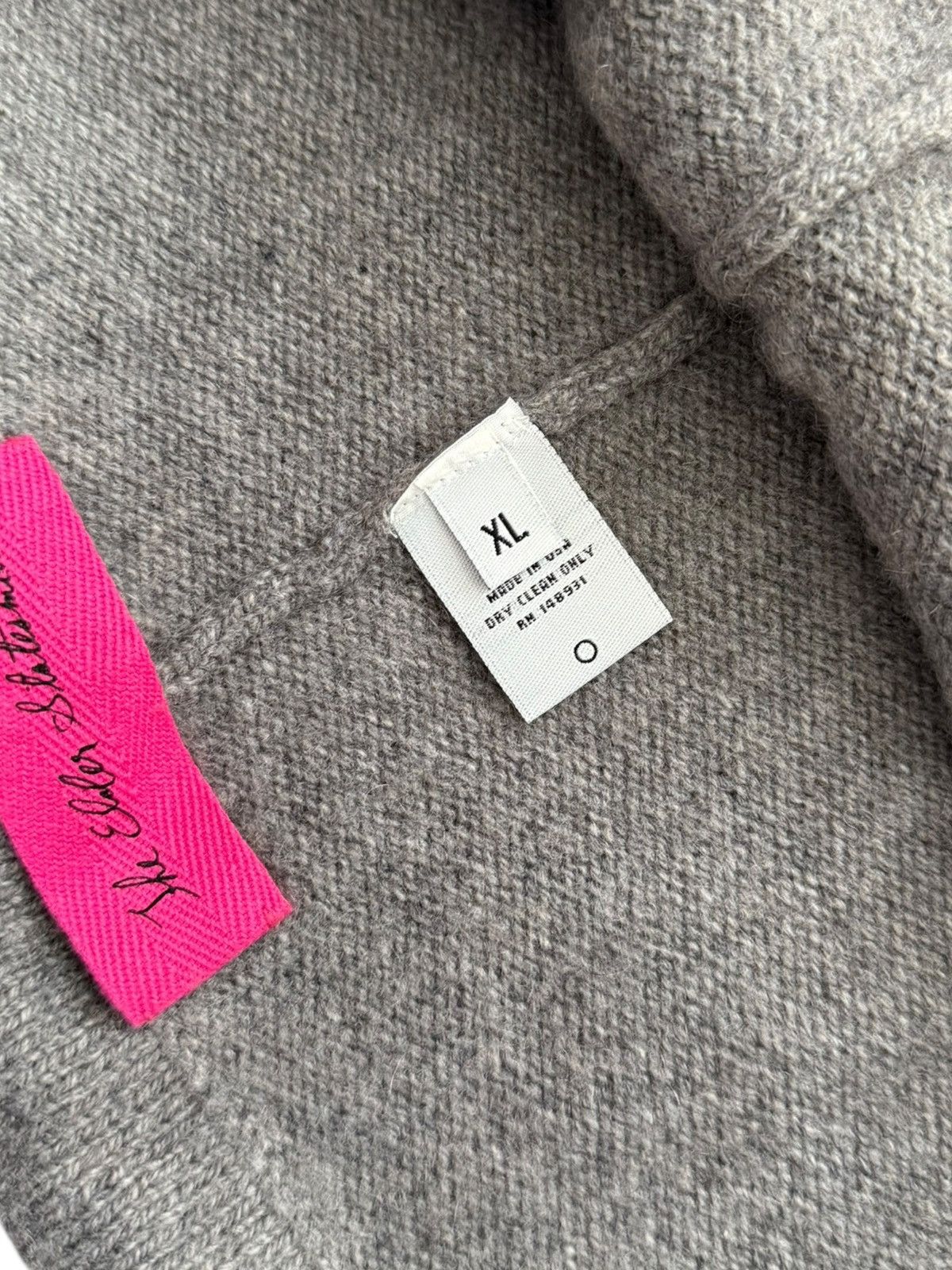 The Elder Statesman $1195 Cashmere Heavy Sweatpants (Light Grey) Size US 38 / EU 54 - 9 Thumbnail