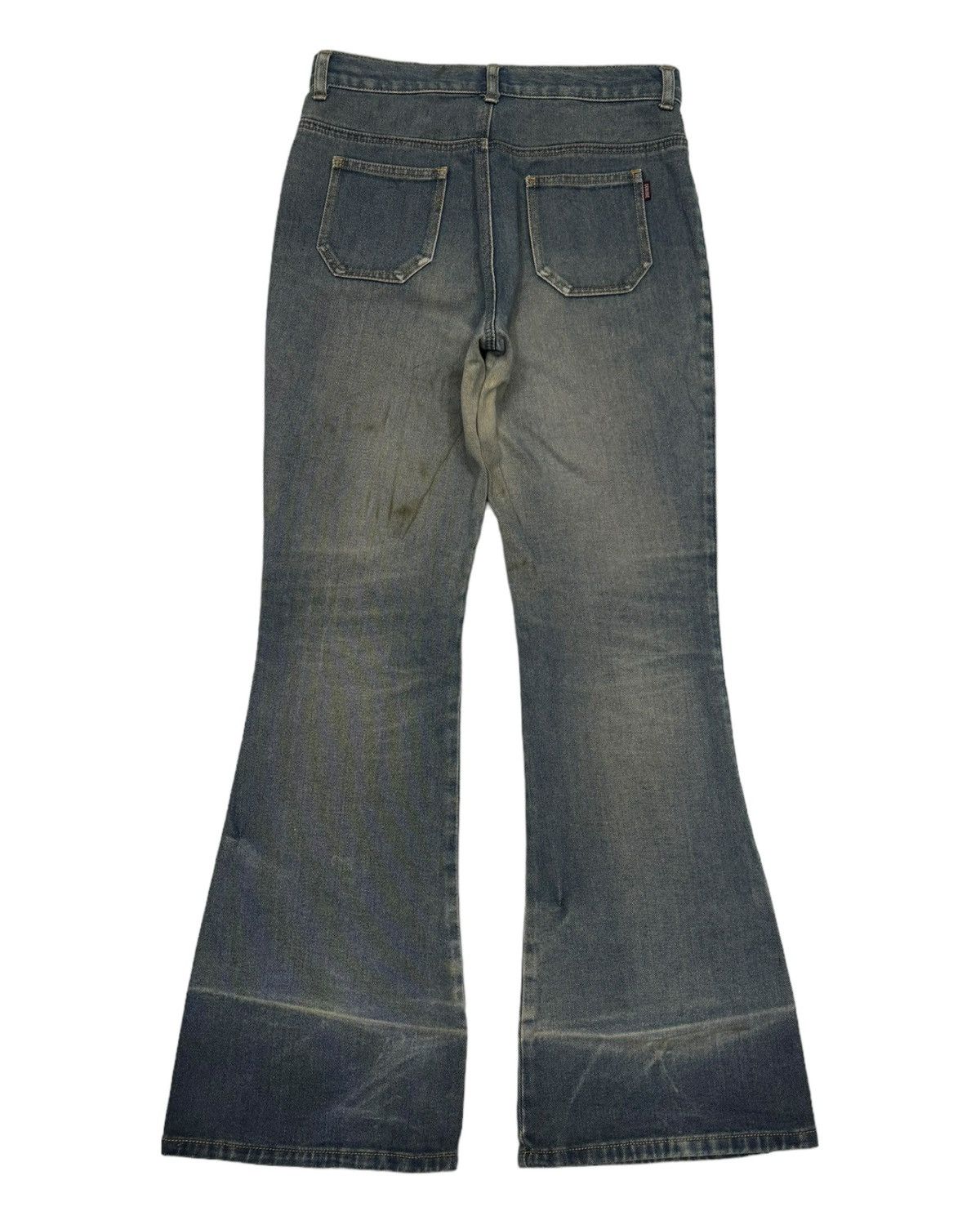Hysteric Glamour × Japanese Brand SUPER FLARE JOUER AUX ECHECS FADED DISTRESS BUSH JEANS Size US 28 / EU 44 - 8 Thumbnail