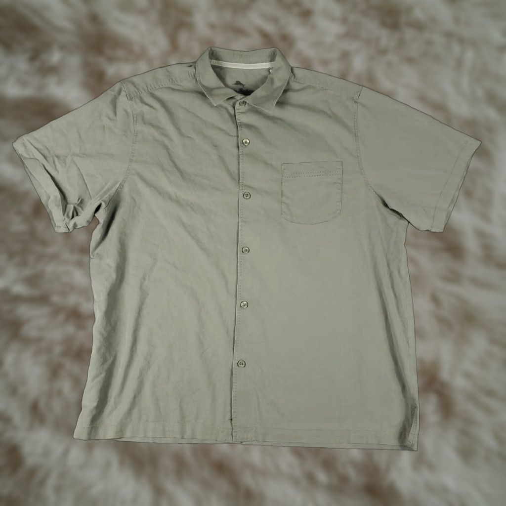 Tommy Bahama Tommy Bahama Shirt Mens 2XL Green Button-Up Silk Blend Short Sleeve Casual Size US XXL / EU 58 / 5 - 1 Thumbnail