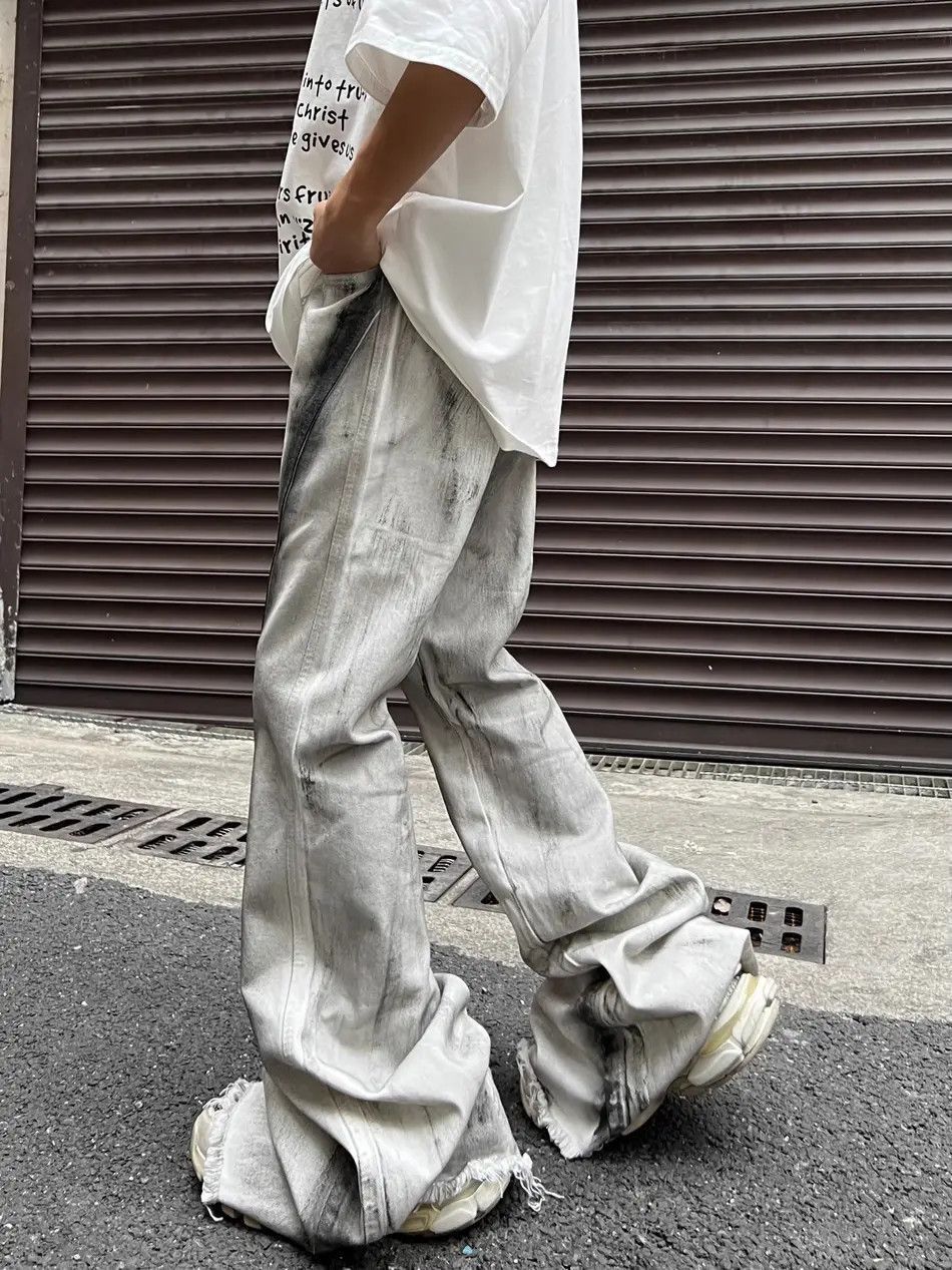 Japanese Brand Retro loose flared jeans Size US 32 / EU 48 - 5 Thumbnail