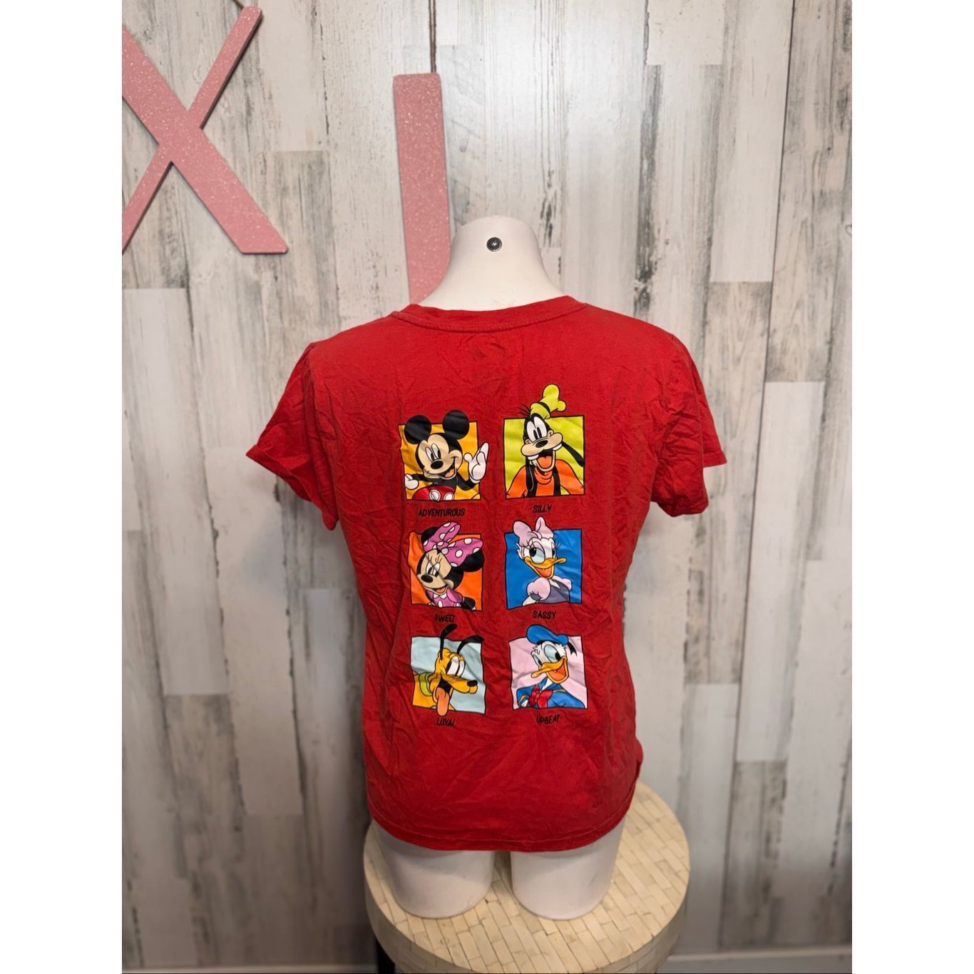 Disney Disney Mickey Mouse Graphic T-Shirt Women’s XL Red Classic C Size XL / US 12-14 / IT 48-50 - 3 Thumbnail