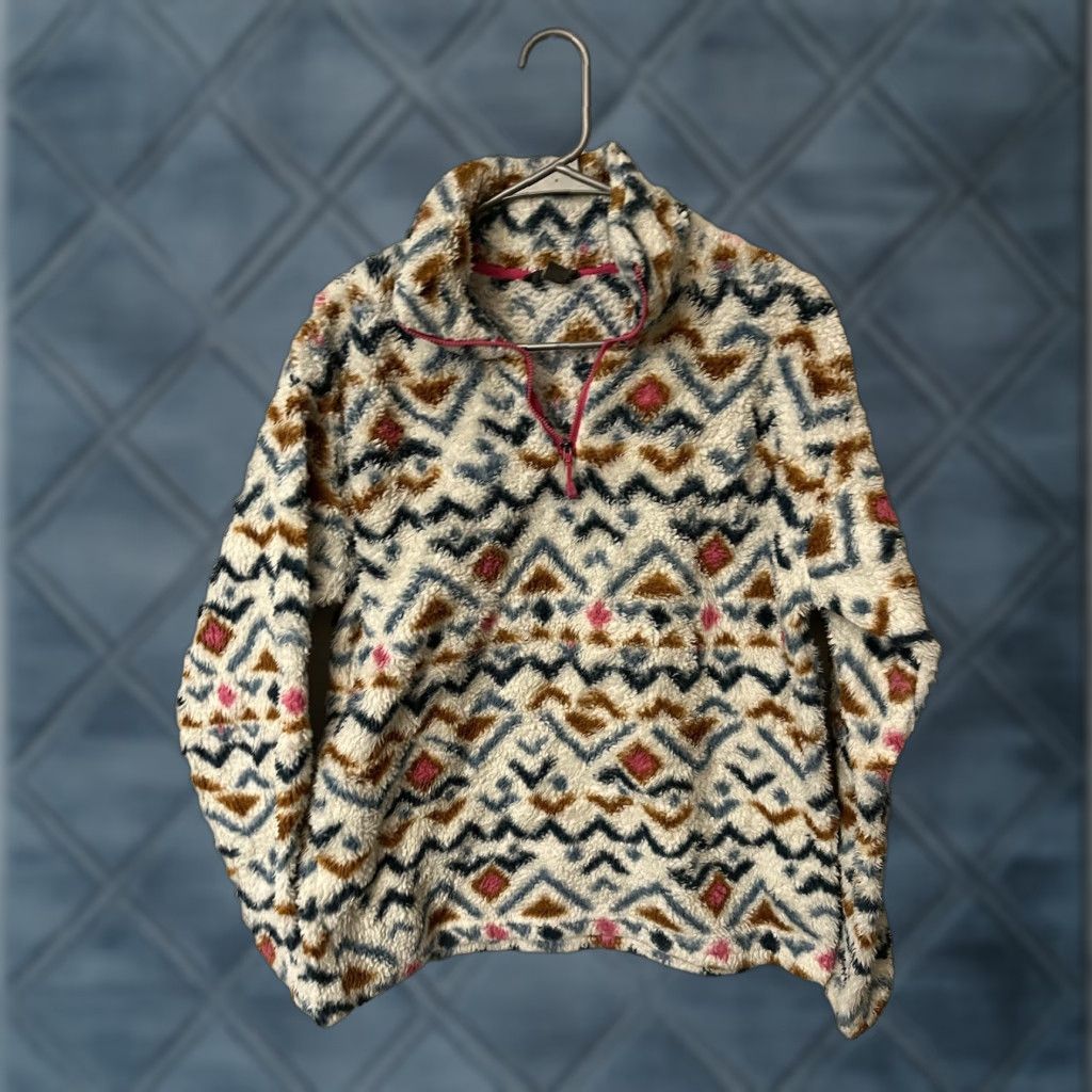 Eddie Bauer Eddie Bauer 1/4 Zip Fleece Pullover Jacket Women's M Southwest Aztec Print Shirt Size M / US 6-8 / IT 42-44 - 1 Thumbnail
