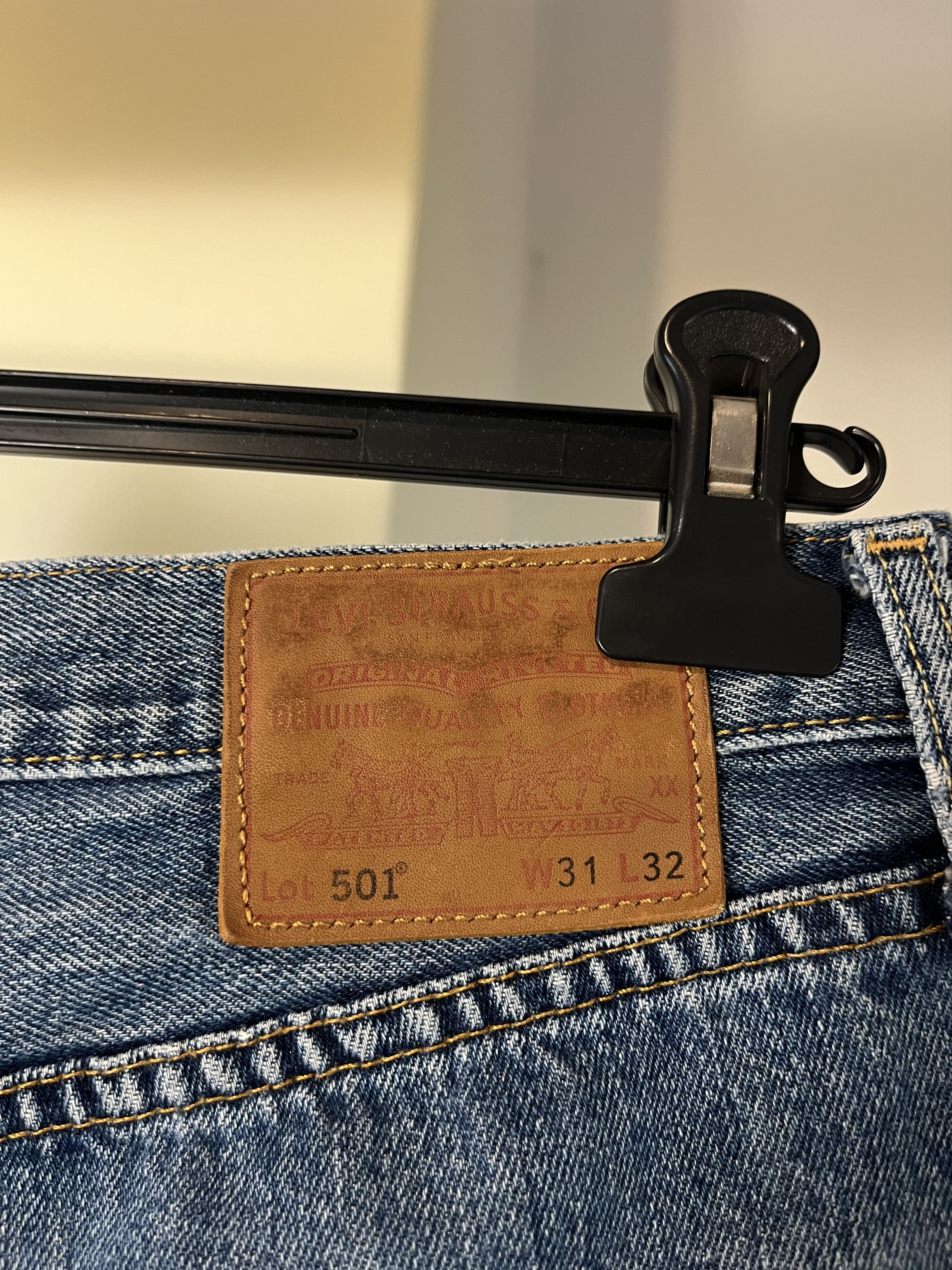 Levi's Levi's Premium 501 Big E Washed Blue Denim Size US 31 - 5 Thumbnail