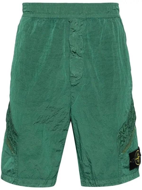 Stone Island Stone Island - Metallic Cargo Bermuda Shorts SS23 Size US 30 / EU 46 - 2 Thumbnail