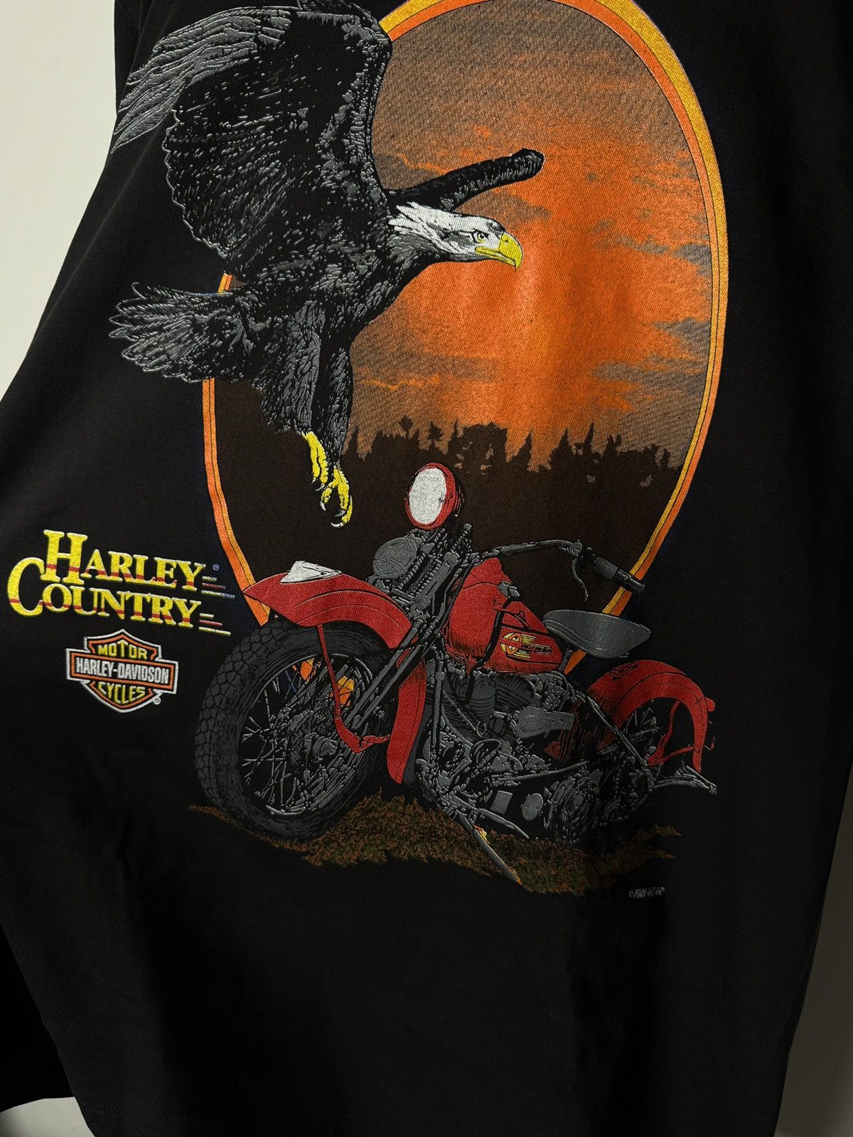 Harley Davidson Vintage 1995 Harley-Davidson “Harley Country” T-Shirt Size US M / EU 48-50 / 2 - 5 Thumbnail