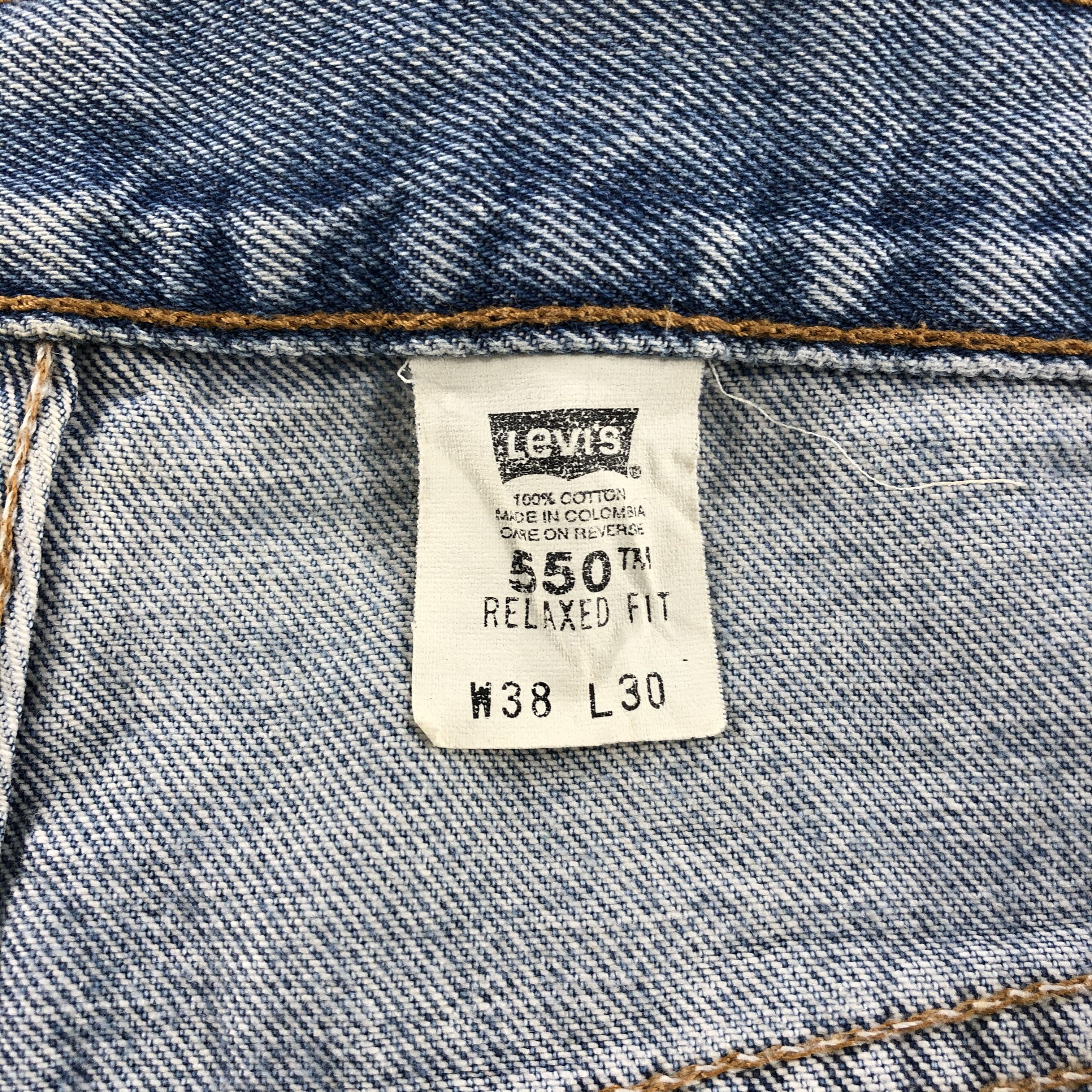 Levi's Light Wash Vintage 90s Levis 550 Jeans-J1158 Size US 37 - 9 Thumbnail