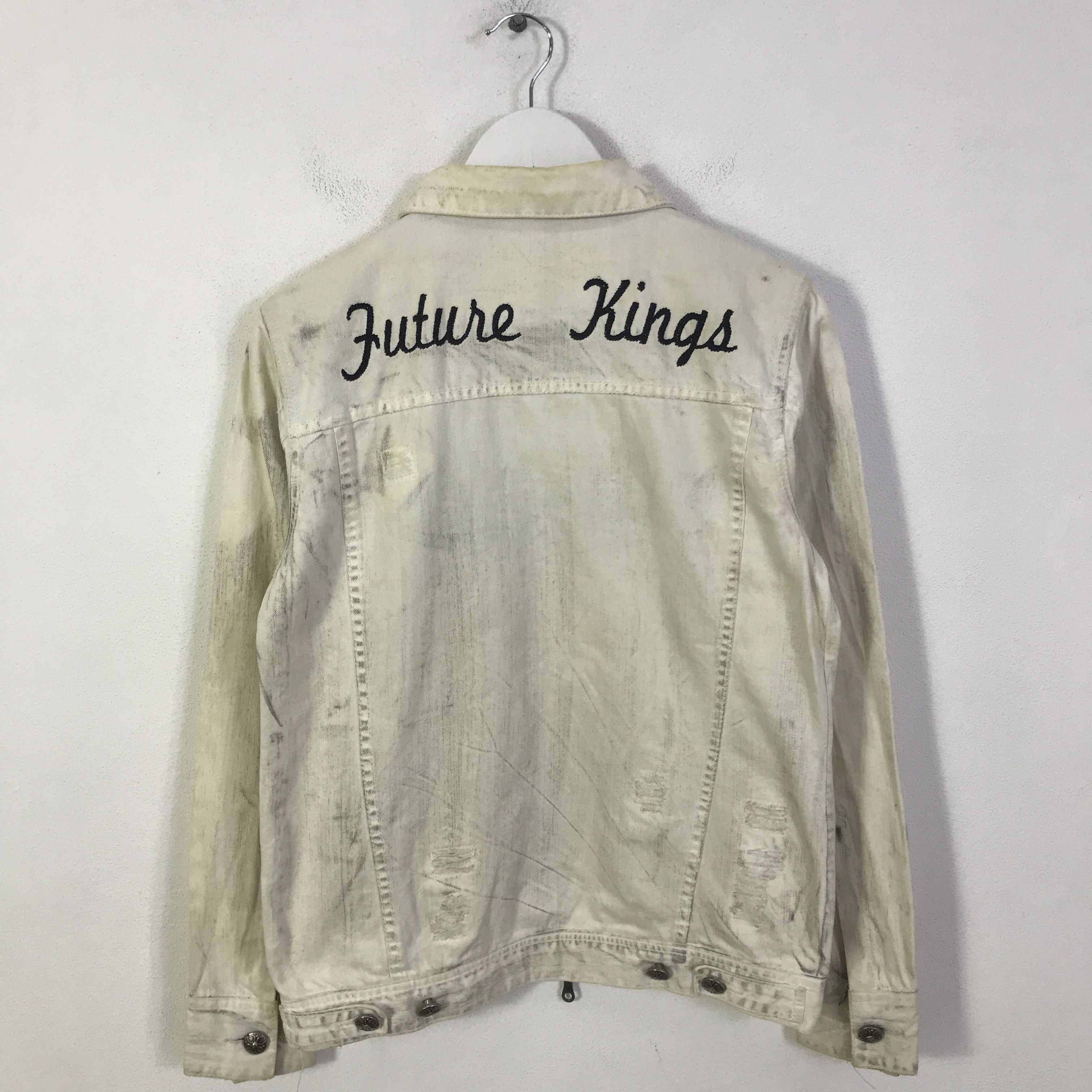 In The Attic y2k In the Attic punk future kings denim jacket K124B7 Size US M / EU 48-50 / 2 - 1 Thumbnail