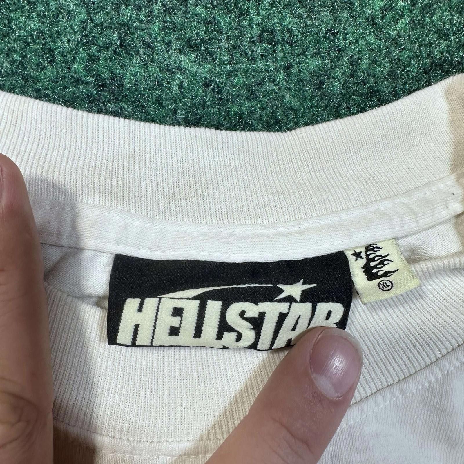 HELLSTAR Hellstar Beat Us! Tee White/Blue XL Used Size US XL / EU 56 / 4 - 4 Thumbnail