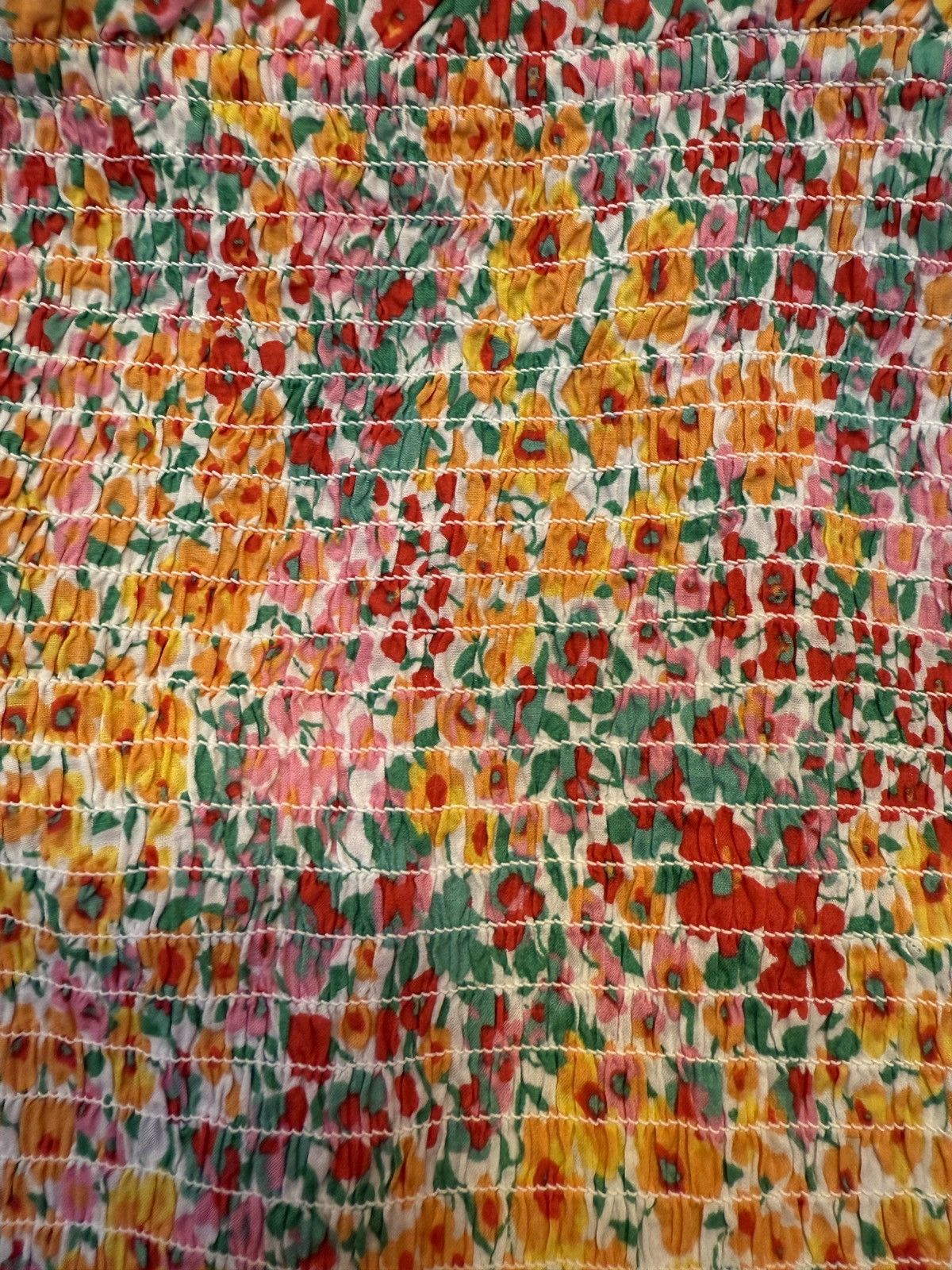 J.Crew J. Crew Women’s Smocked Floral Tie Tank Top -medium Size M / US 6-8 / IT 42-44 - 5 Thumbnail