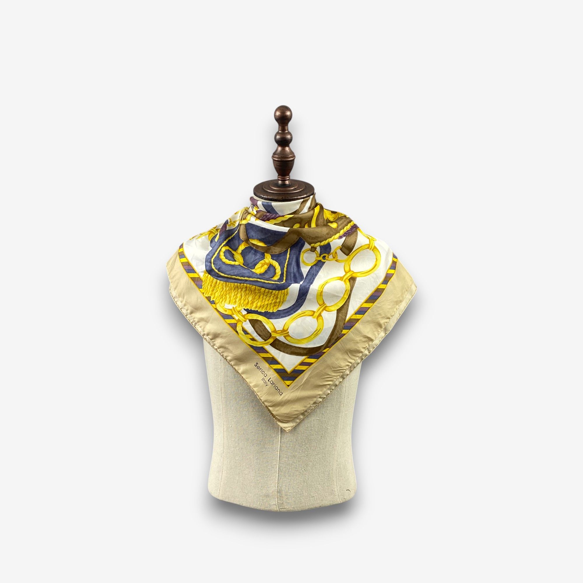 Japanese Brand Vintage Serica Lariana SILK Scarf Twill Stole Wraps Scarves Size ONE SIZE - 2 Thumbnail