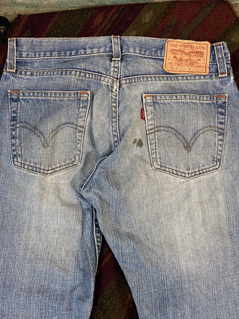 Levi's vintage levis 514 slim straight denim nice design Size US 31 - 3 Thumbnail